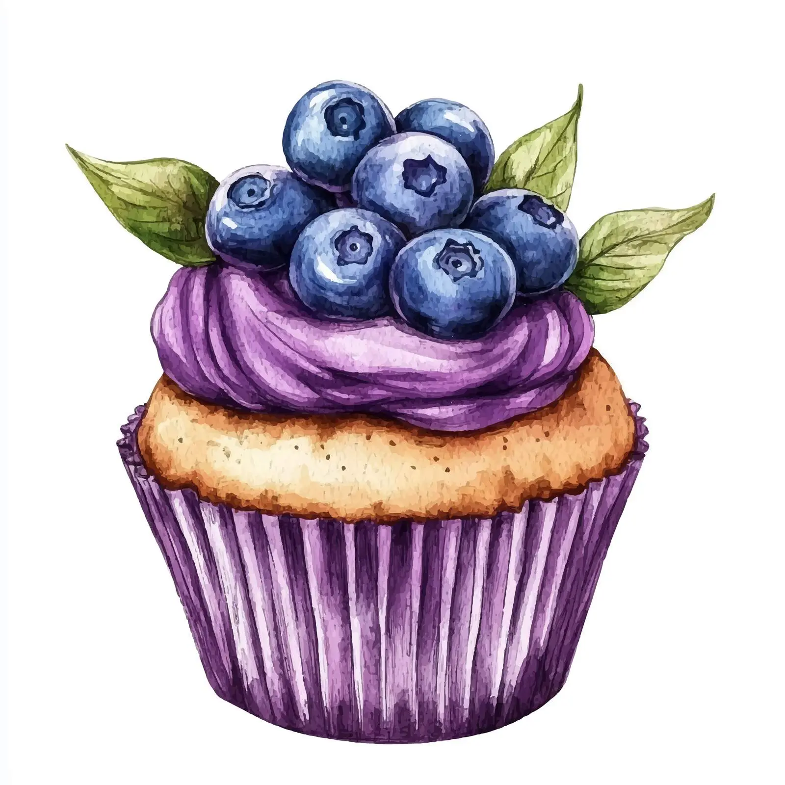 Colorful Hand-drawn Cupcake Illustration — free download from Dotvec