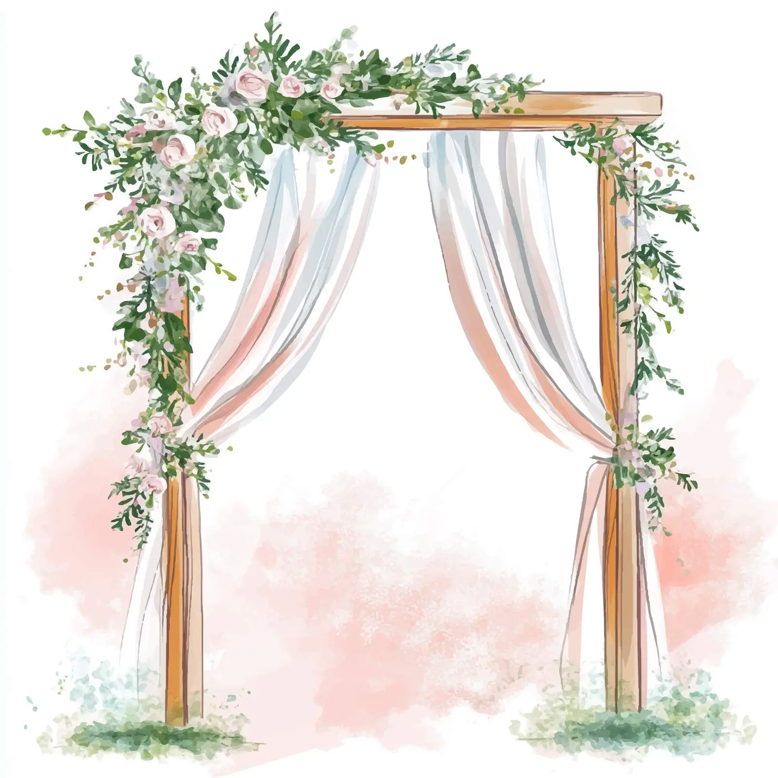 Colorful Hand-Drawn Arch Vector Design — free download from Dotvec