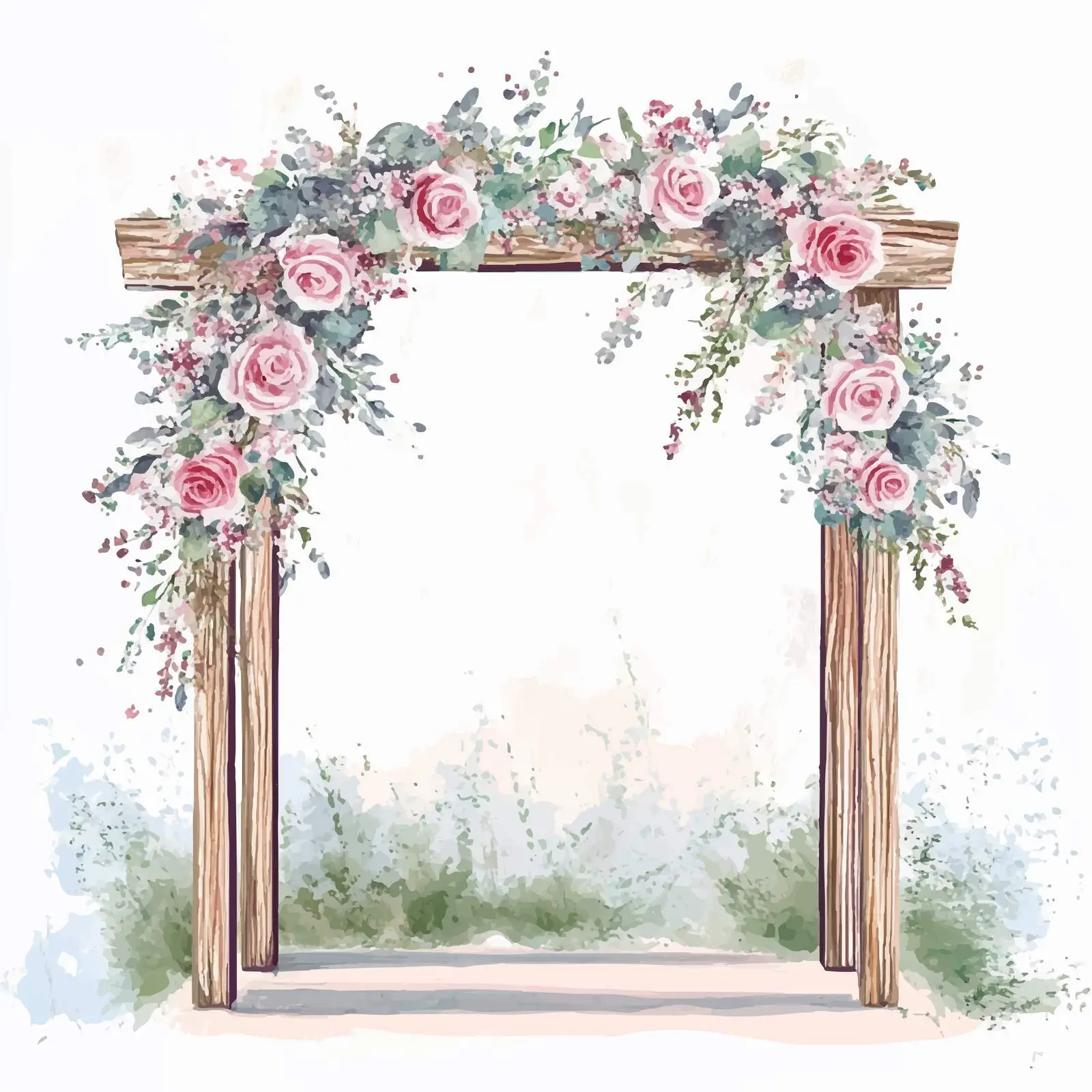 Colorful Hand-Drawn Decorative Arch — free download from Dotvec