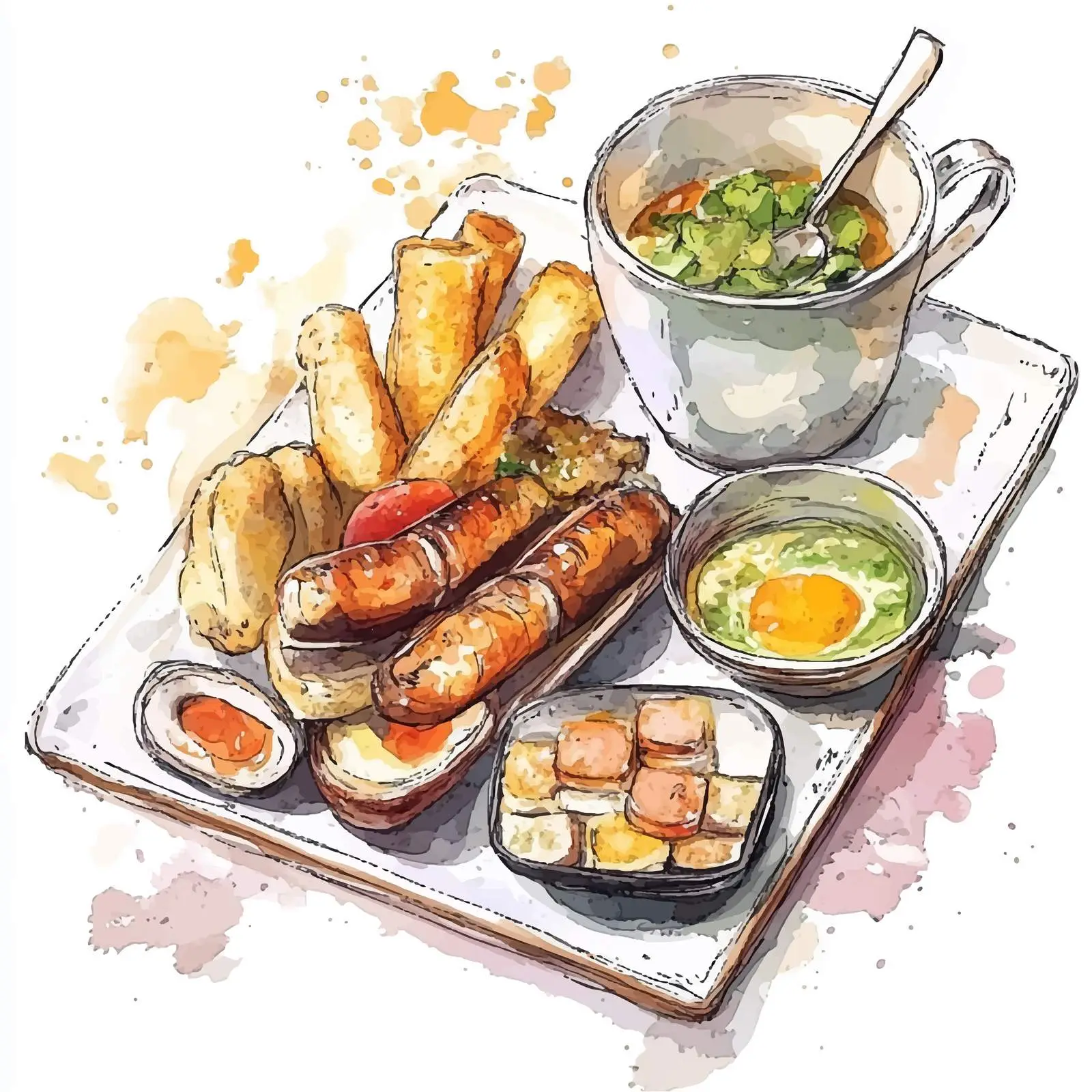 Colorful Hand-Drawn Dutch Hut Sketch — free download from Dotvec