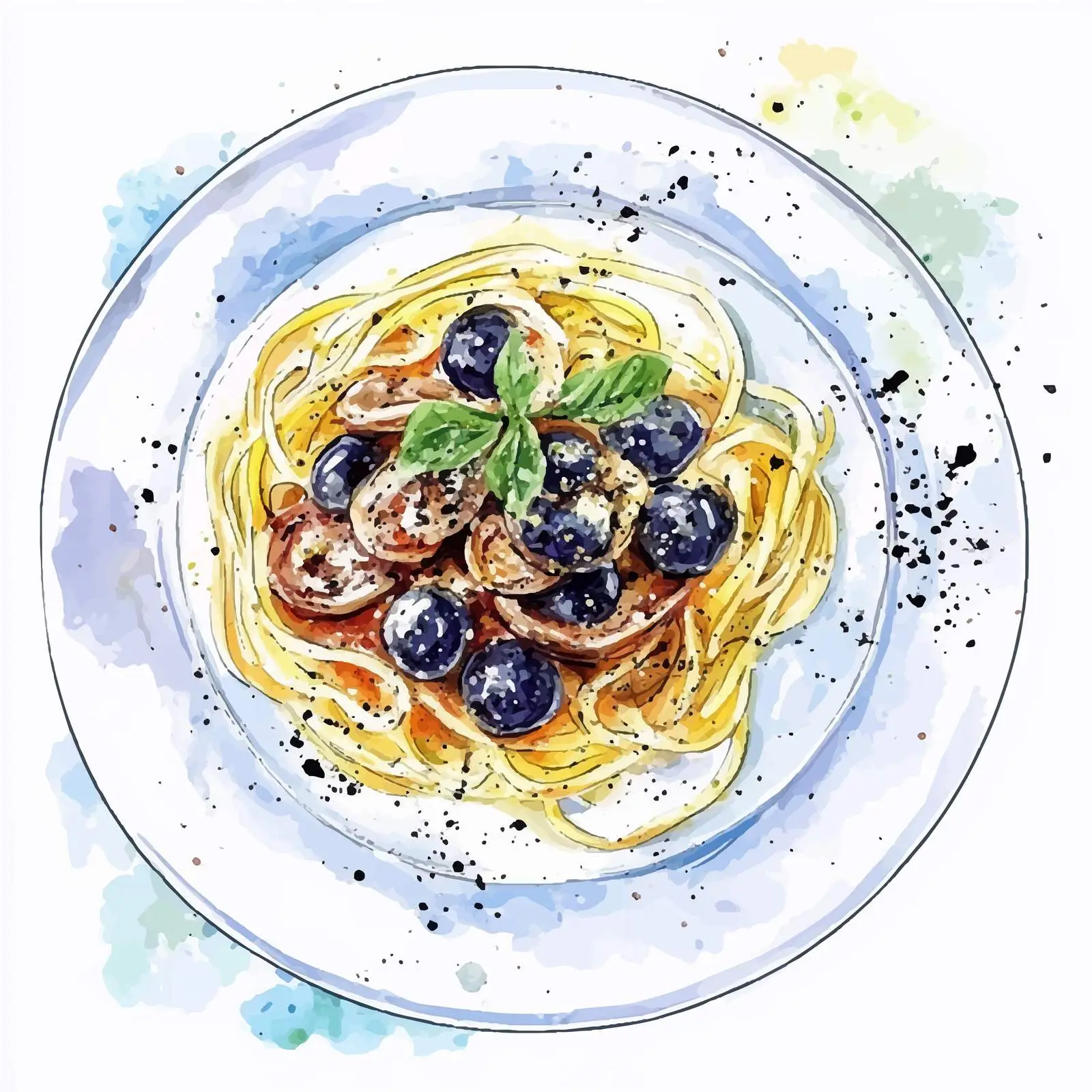 Colorful Hand-Drawn French Cordon Bleu — free download from Dotvec