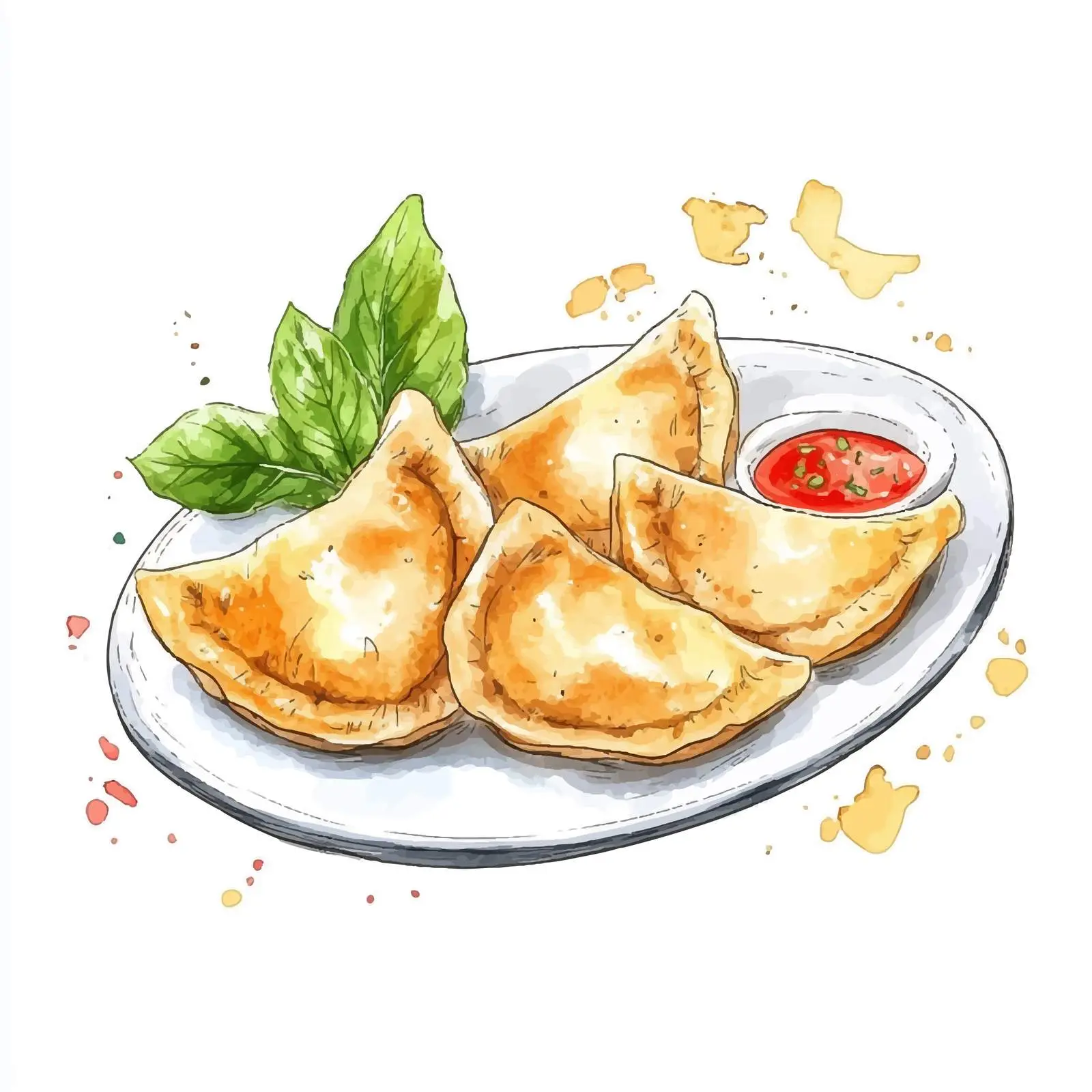 Colorful Hand-Drawn German Maulta Sketch — free download from Dotvec