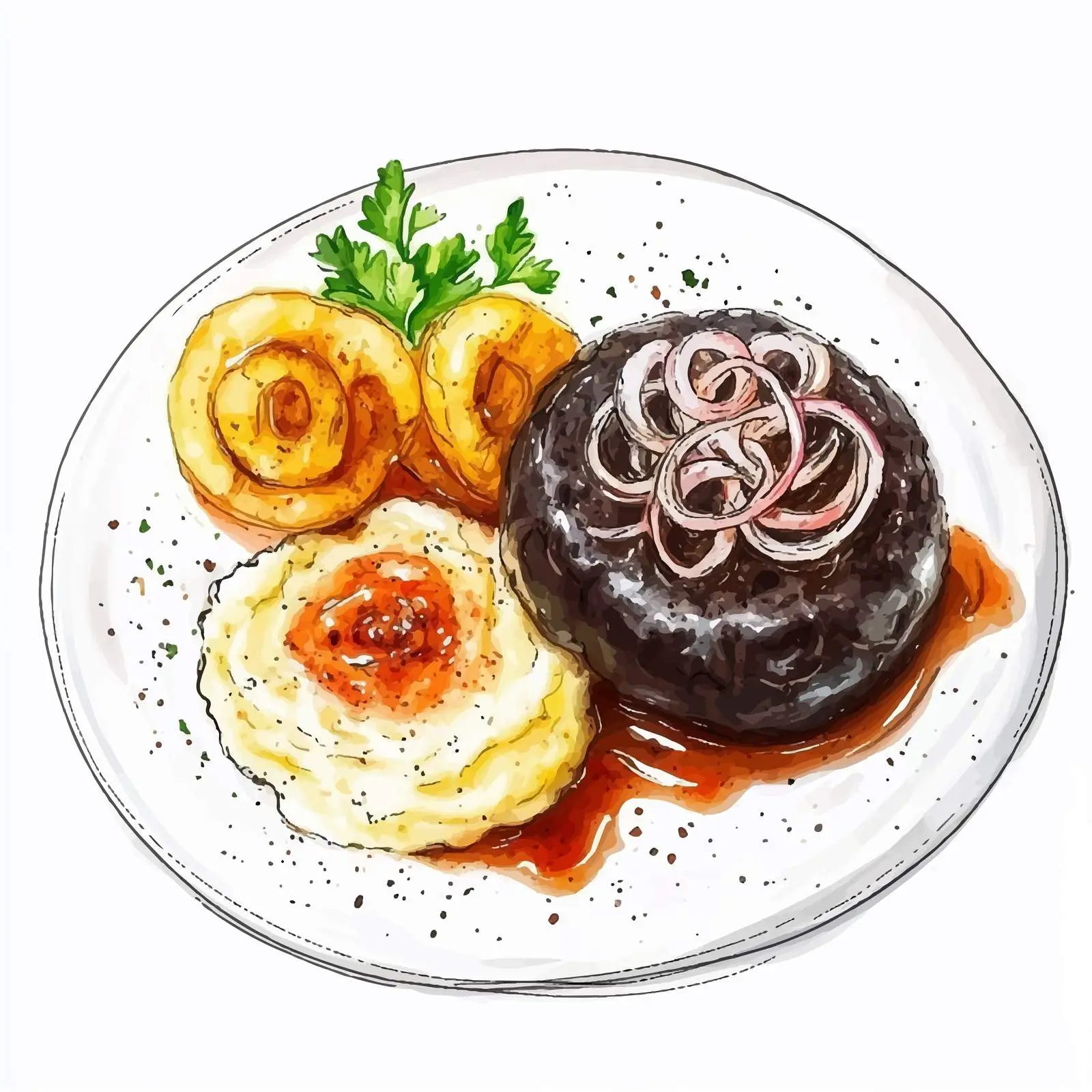 Colorful Hand-Drawn German Himmel — free download from Dotvec