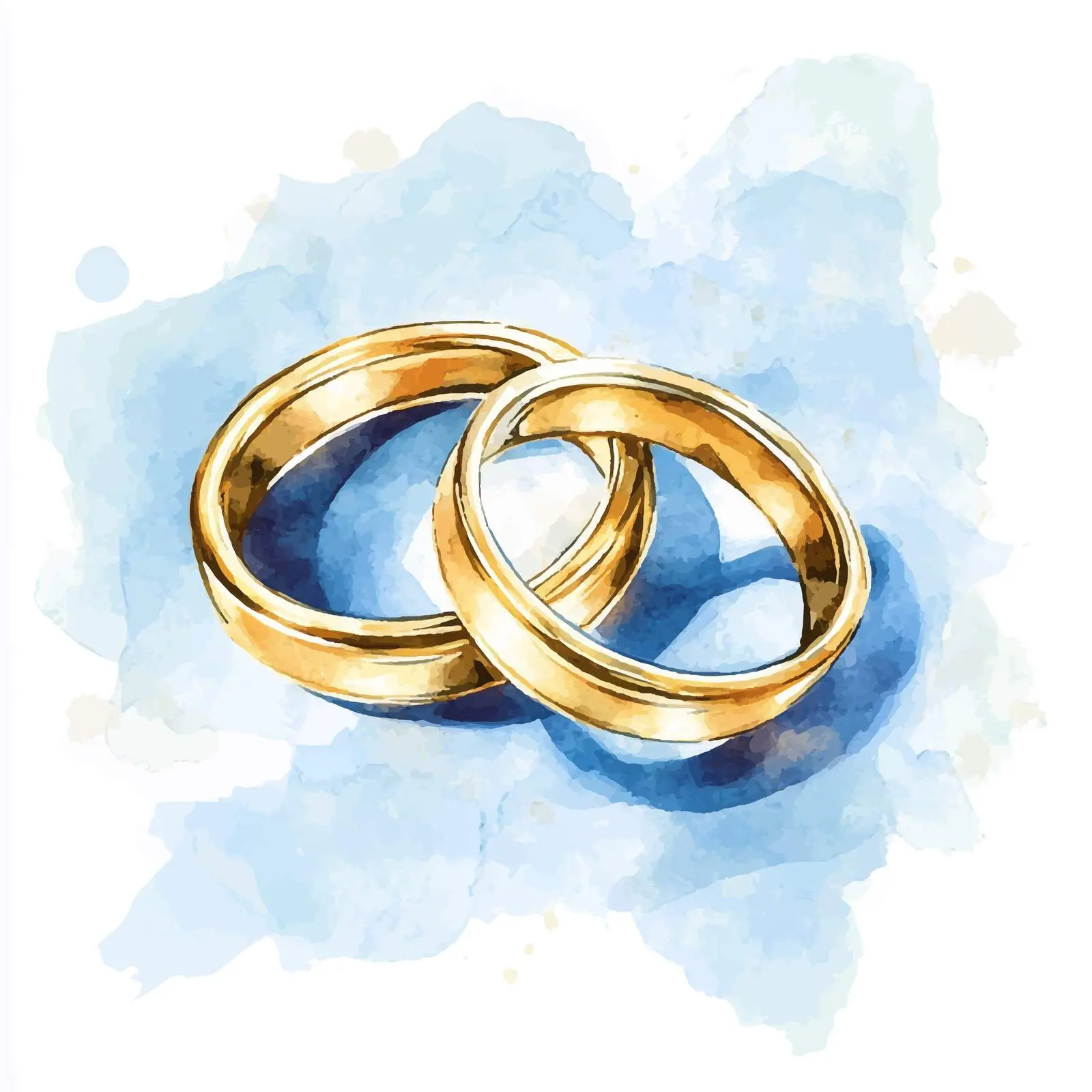 Hand-Drawn Gold Engagement Ring Sketch — free download from Dotvec