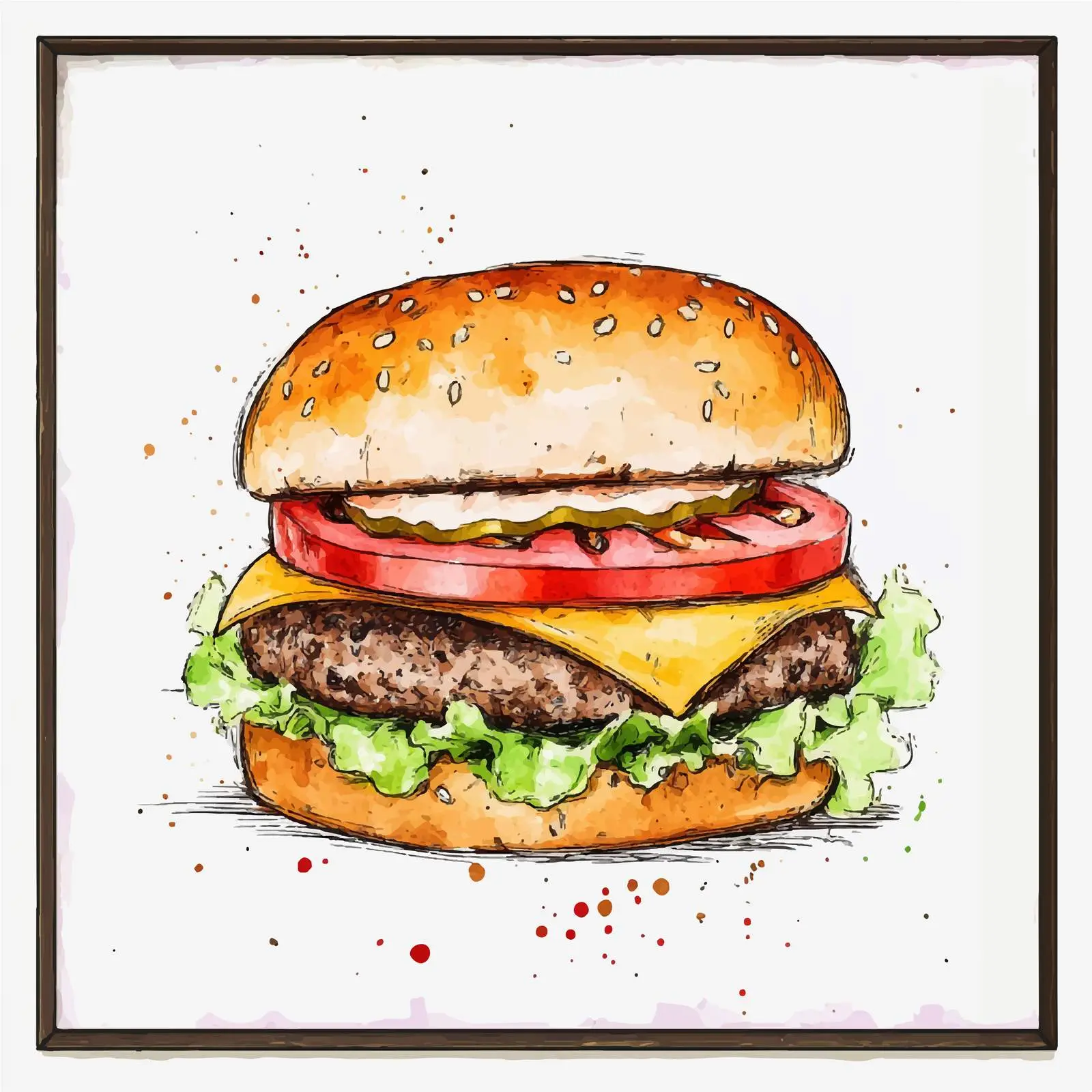 Colorful Hand-Drawn Junk Food Illustration — free download from Dotvec