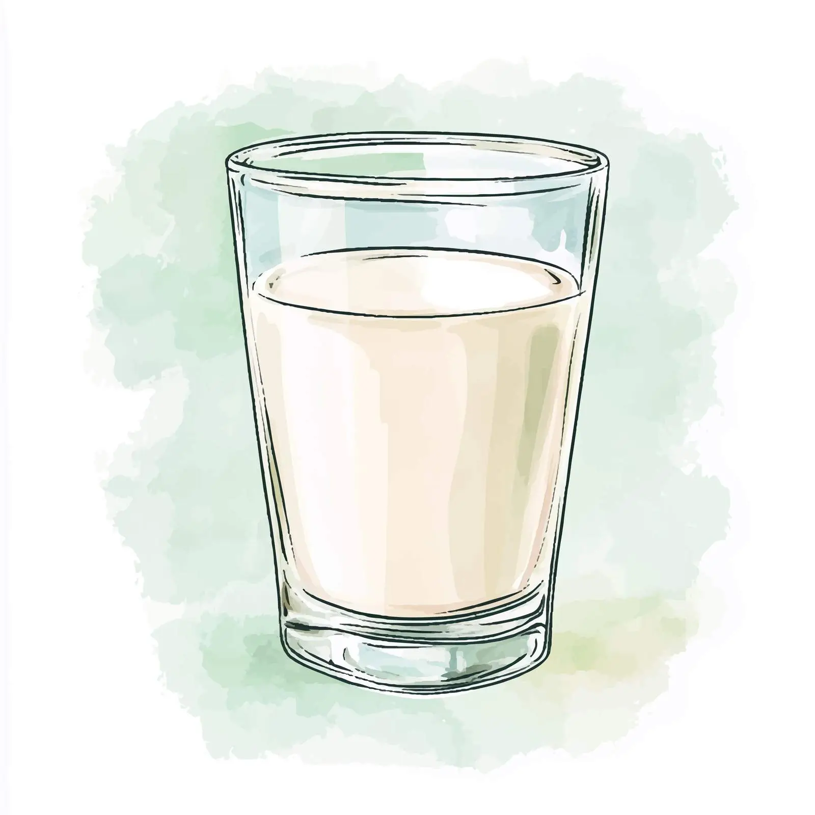 Colorful Hand-Drawn Milk Glass Sketch — free download from Dotvec