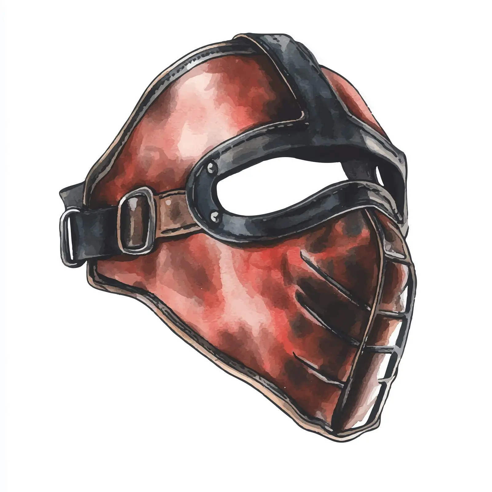 Colorful Hand-drawn Muzzle Mouth Guard — free download from Dotvec