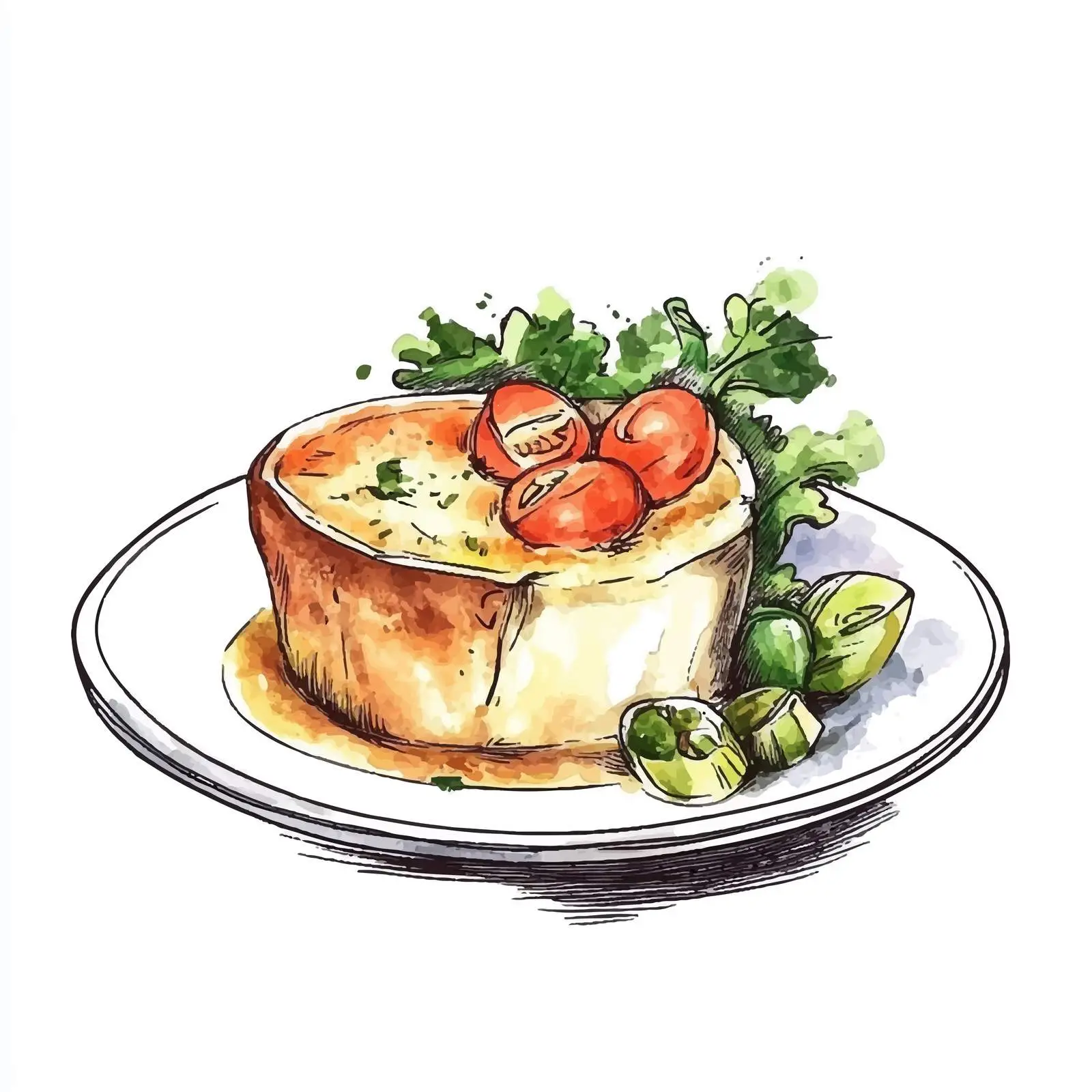 Colorful Hand-Drawn North German Labskau – free dog sketch image from Dotvec