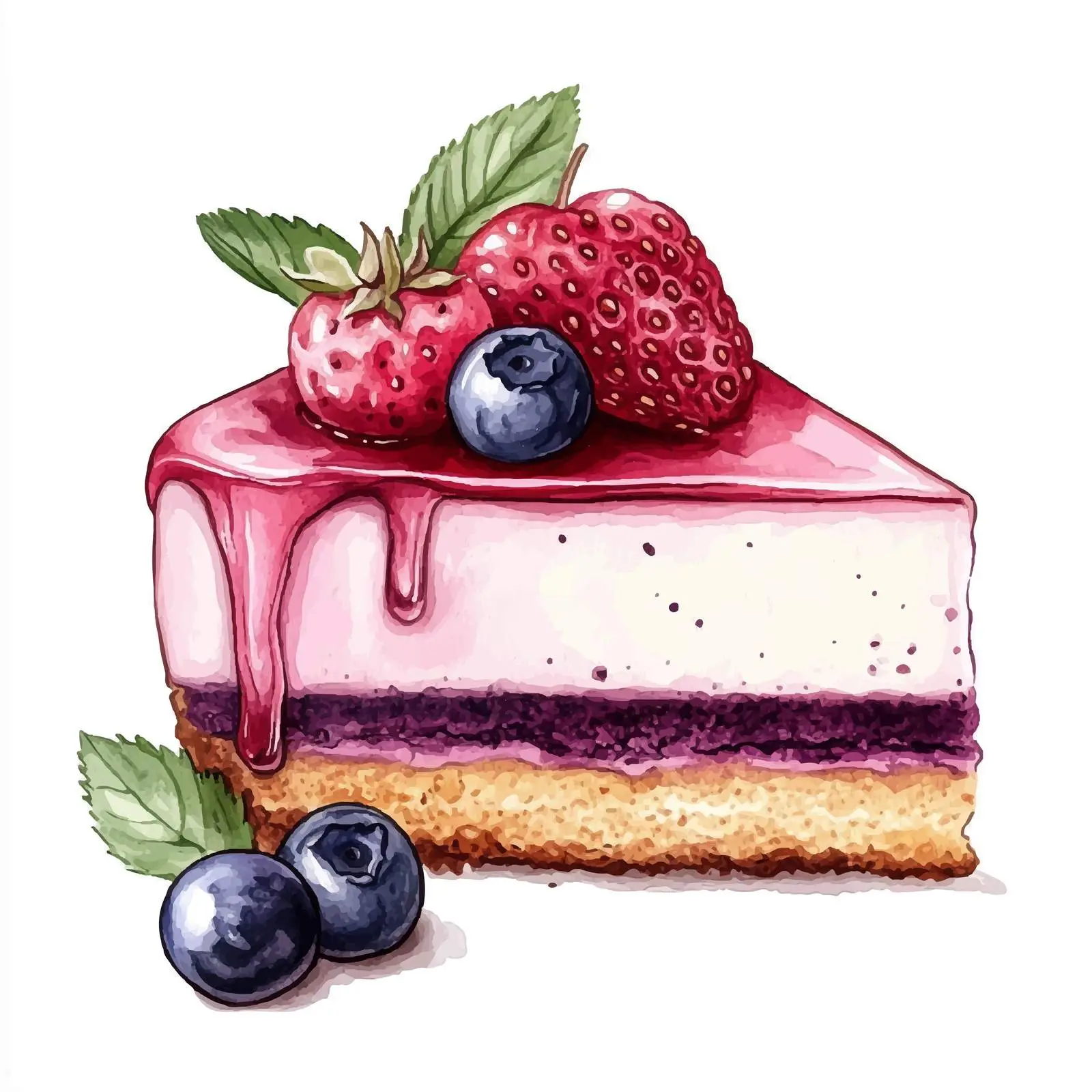 Colorful Hand-Drawn Cake Illustration — free download from Dotvec