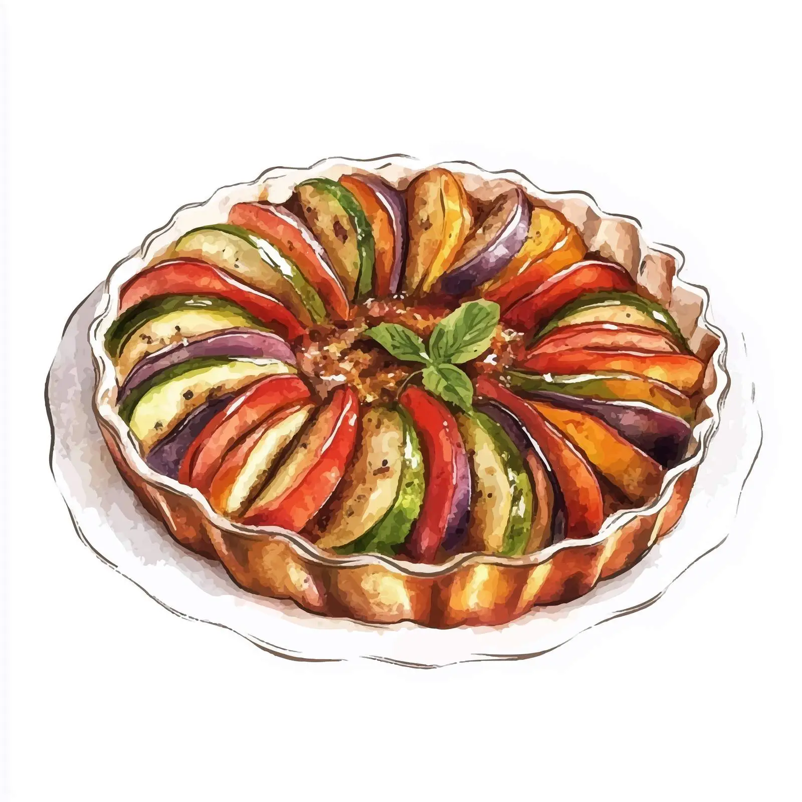 Hand-Drawn Ratatouille Vegetable Sketch — free download from Dotvec
