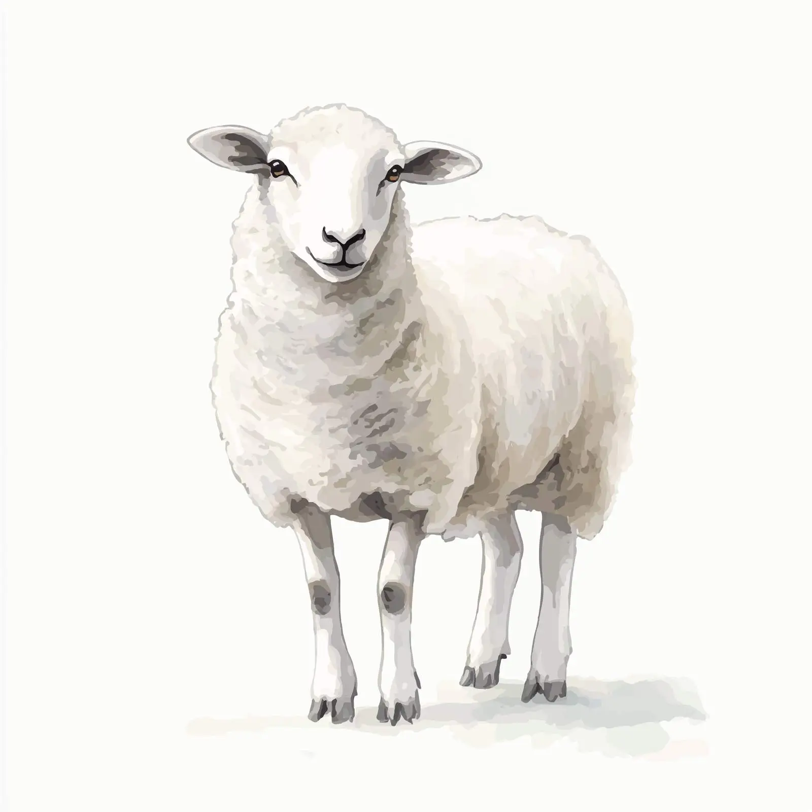 Colorful Hand-Drawn Sheep Sketch — free download from Dotvec