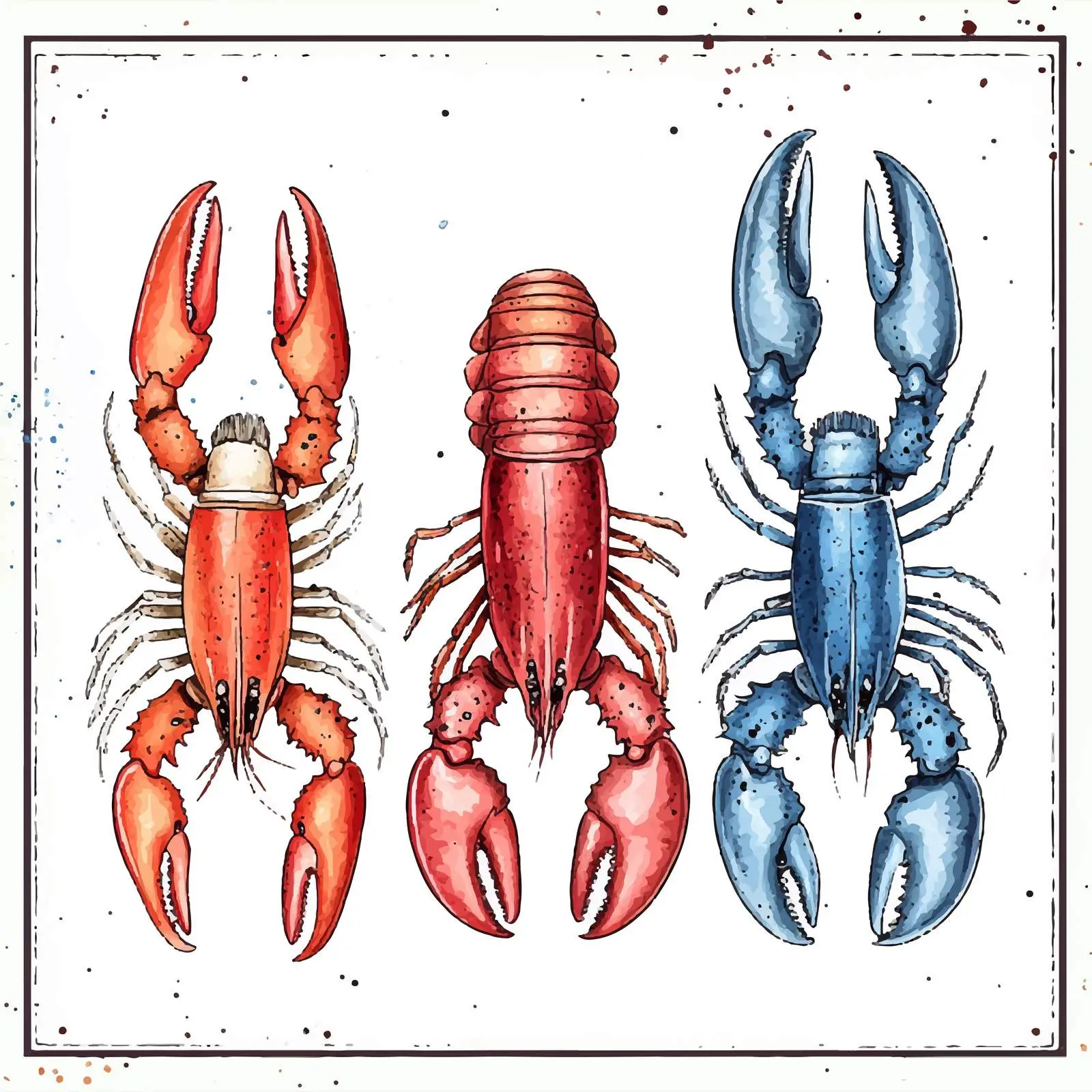 Colorful Hand-drawn Seafood Illustration — free download from Dotvec