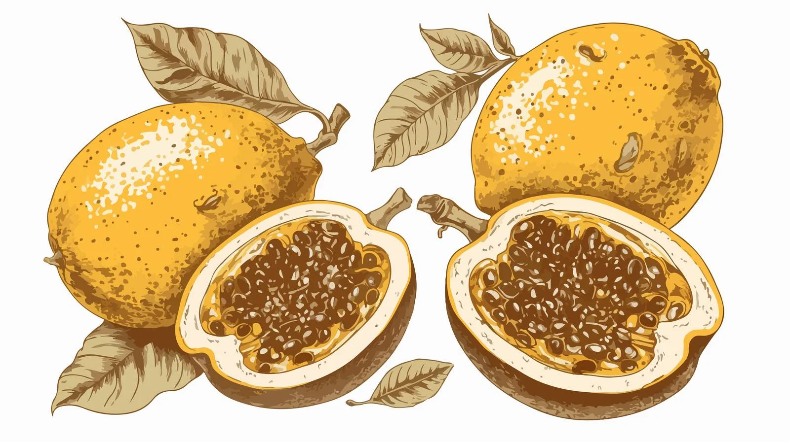 Vibrant and Monochromatic Botanical Illustrations — free download from Dotvec