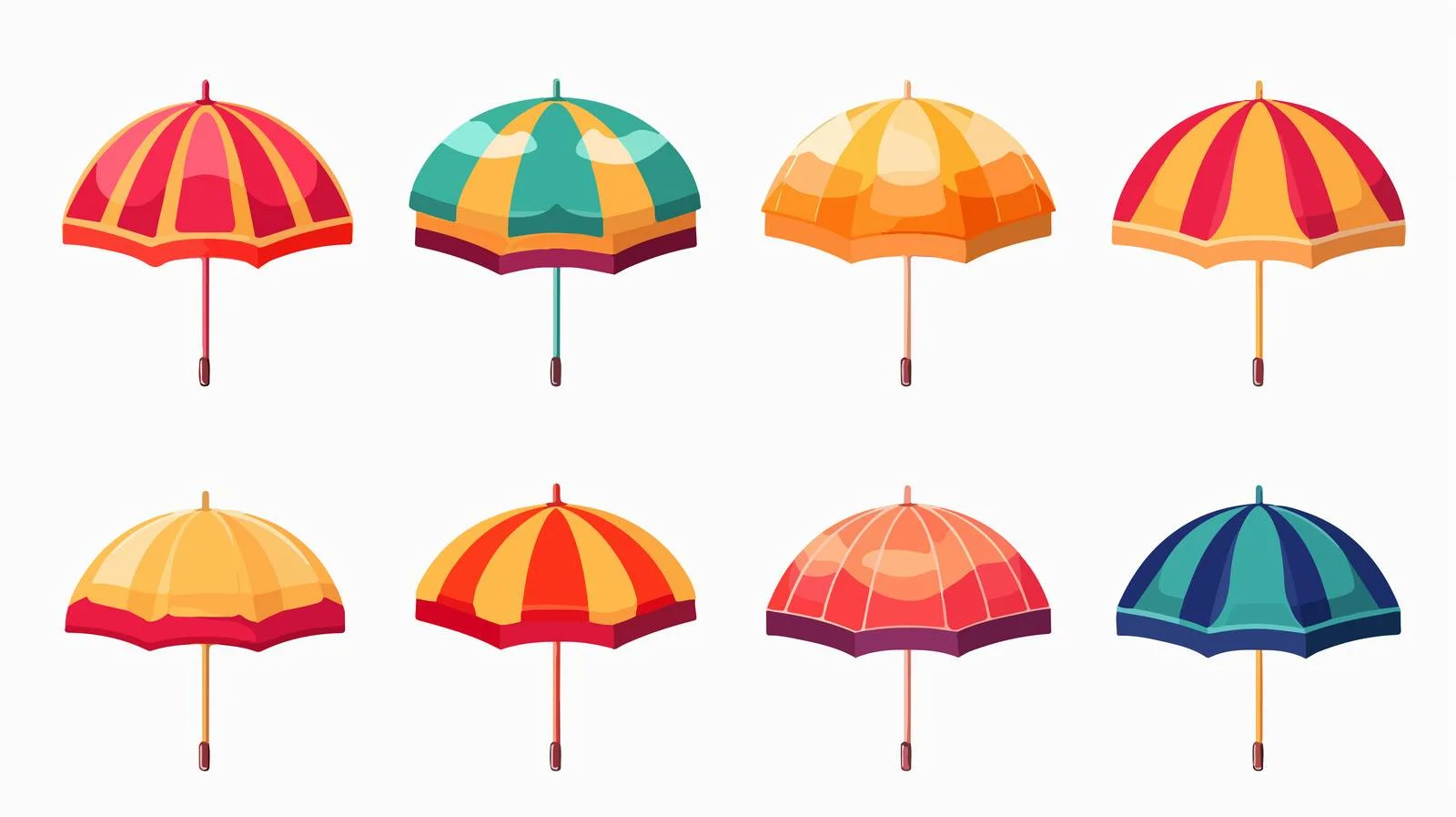 Beach Umbrellas for Summer Protection — free download from Dotvec