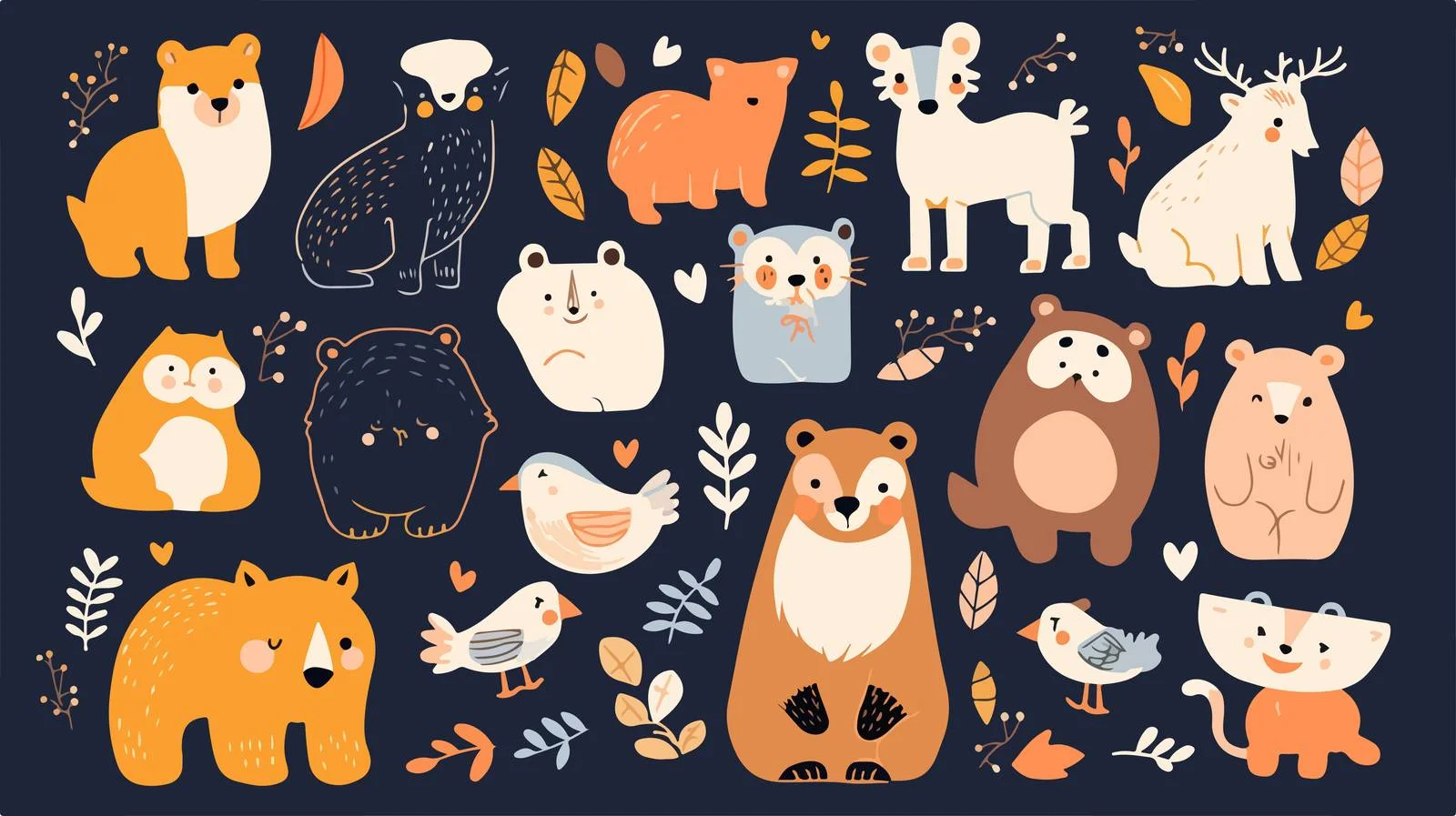 Vibrant Animal Stickers for Playful Decor — free download from Dotvec