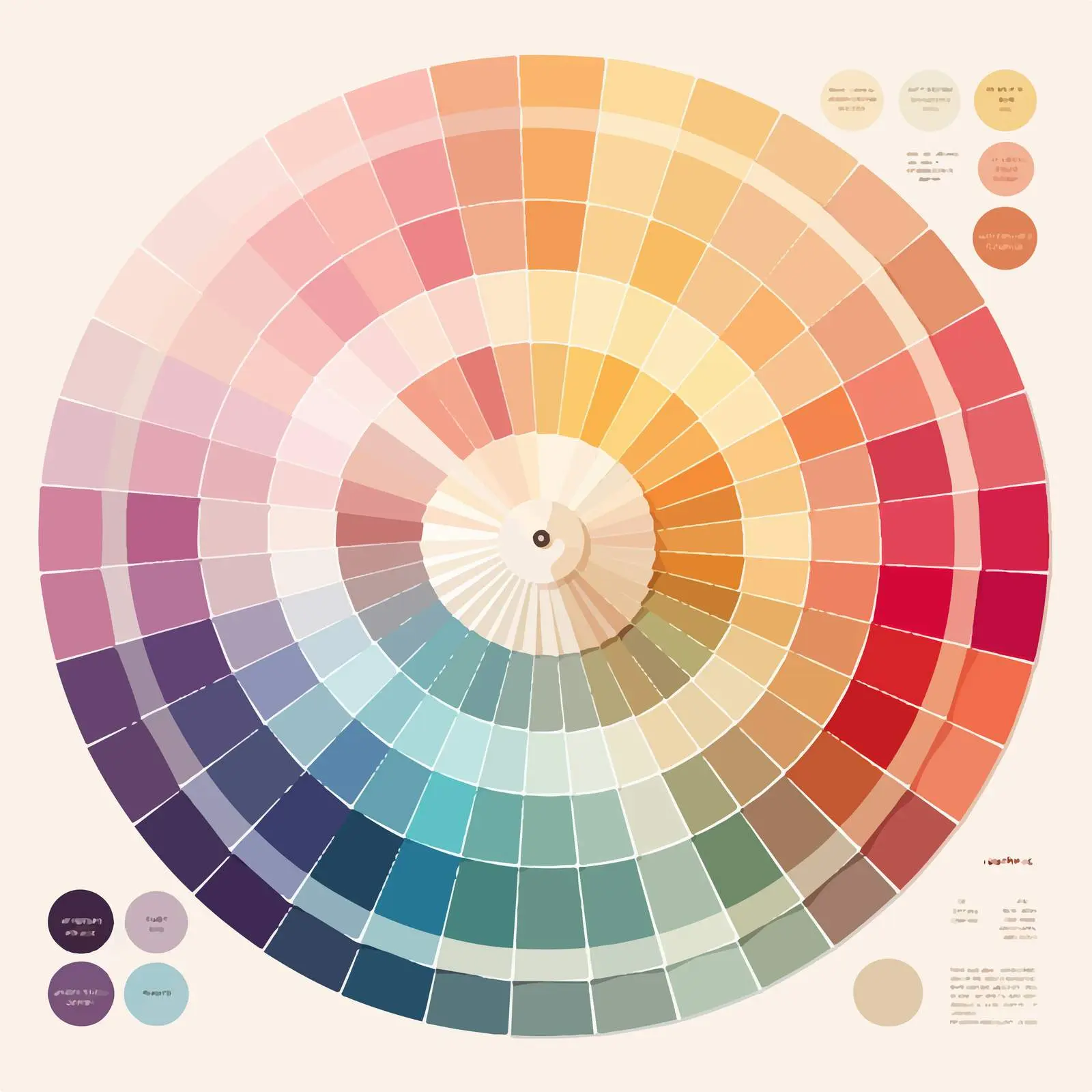 Color Palette Swatch Paint Sampler Color Wheel — free download from Dotvec