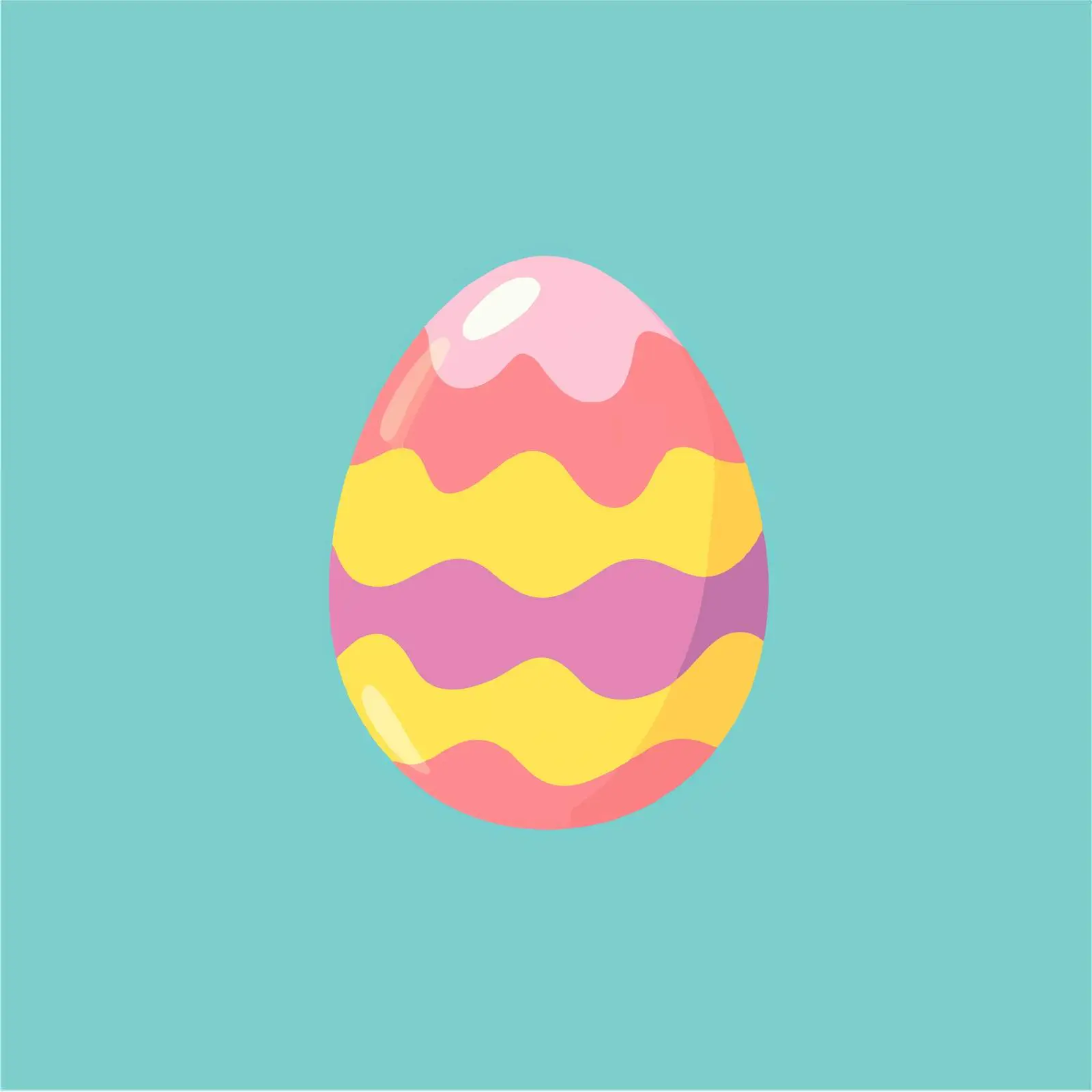 Colorful Easter Egg Vector Illustration — free download from Dotvec