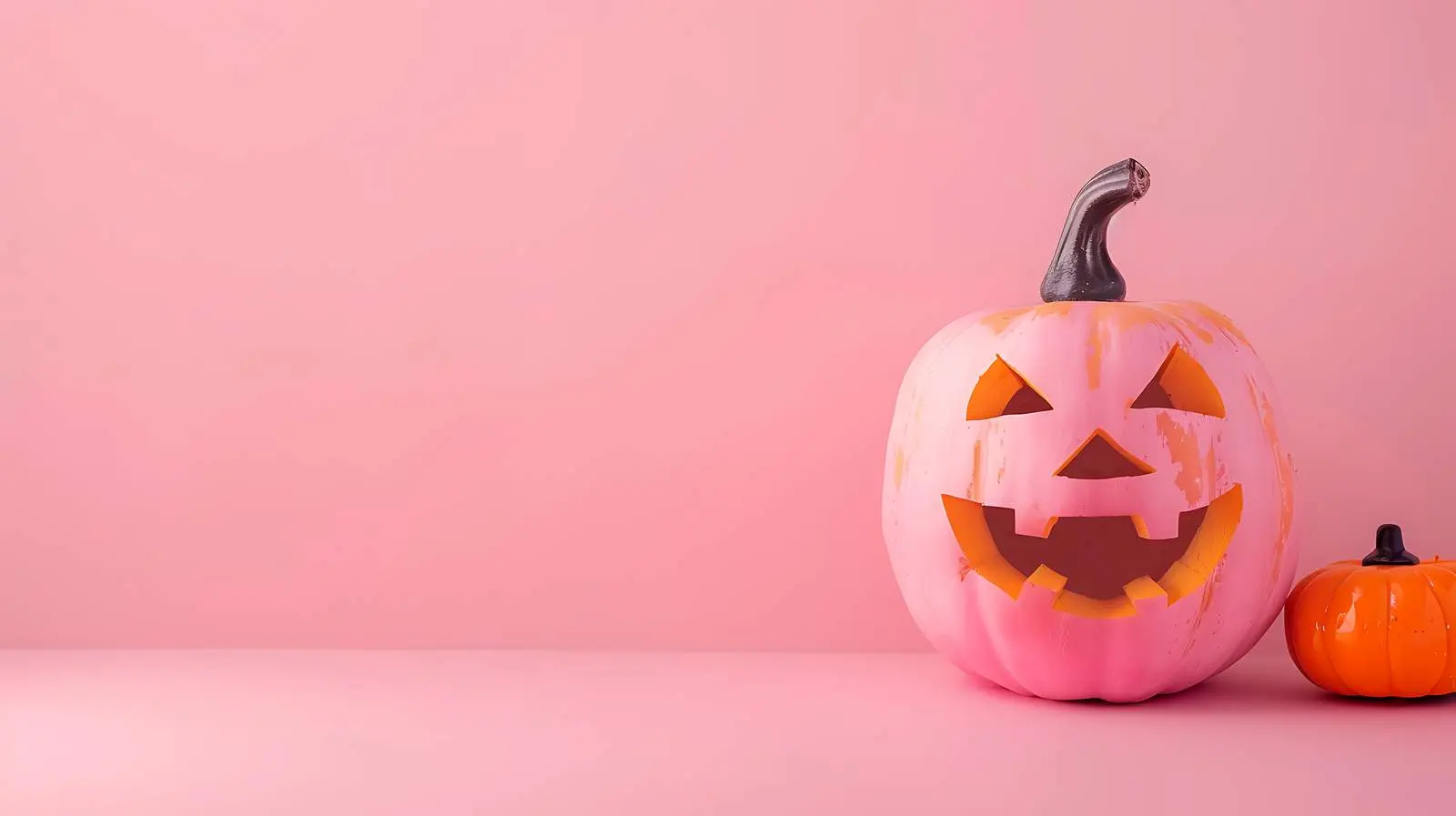 Vibrant Halloween Pumpkin on Green Background – free carved image from Dotvec