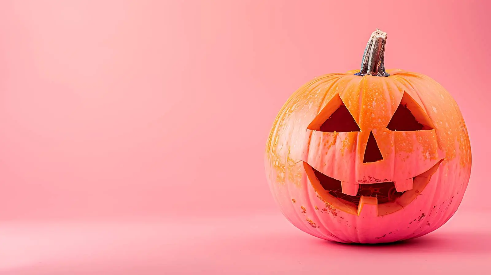 Colourful Halloween Pumpkin on Green Background – free symbol image from Dotvec