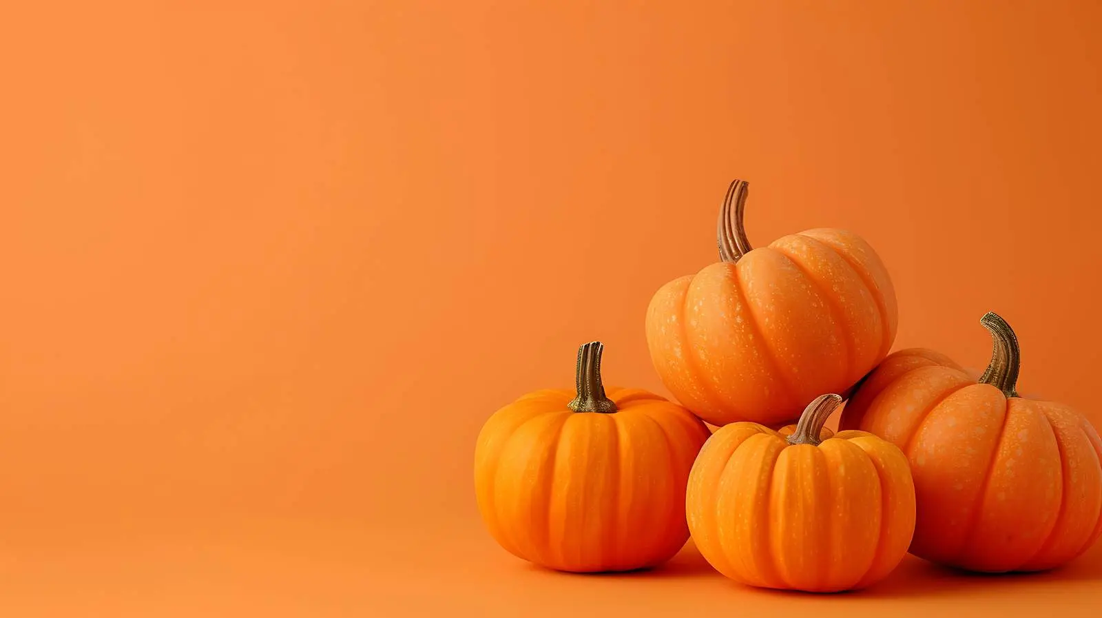 Colourful Halloween Pumpkins on Orange and Grey – free hall image from Dotvec