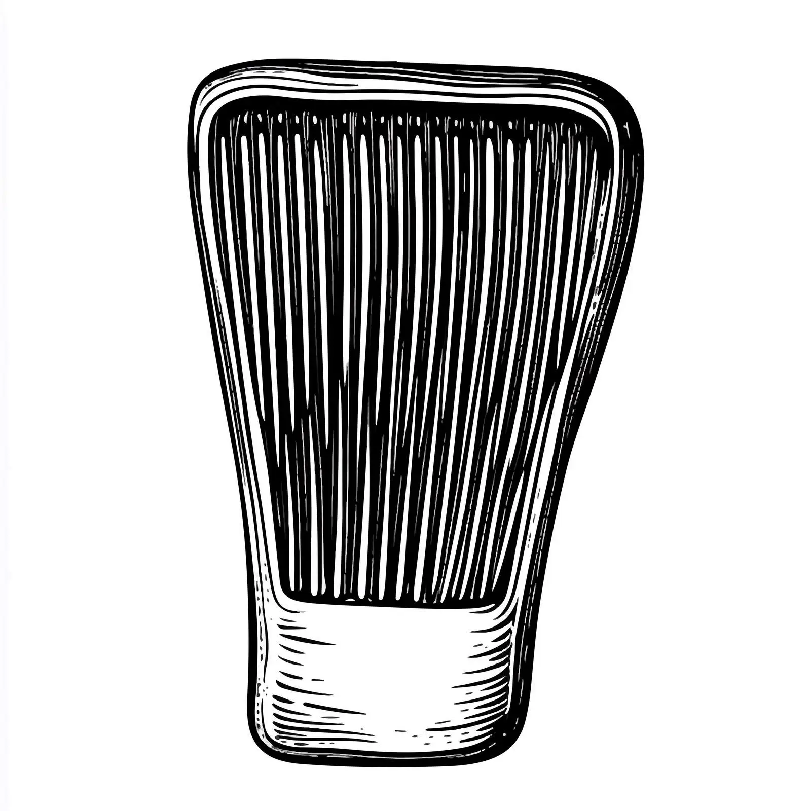 Black and White Cartoon Comb Illustration — free download from Dotvec