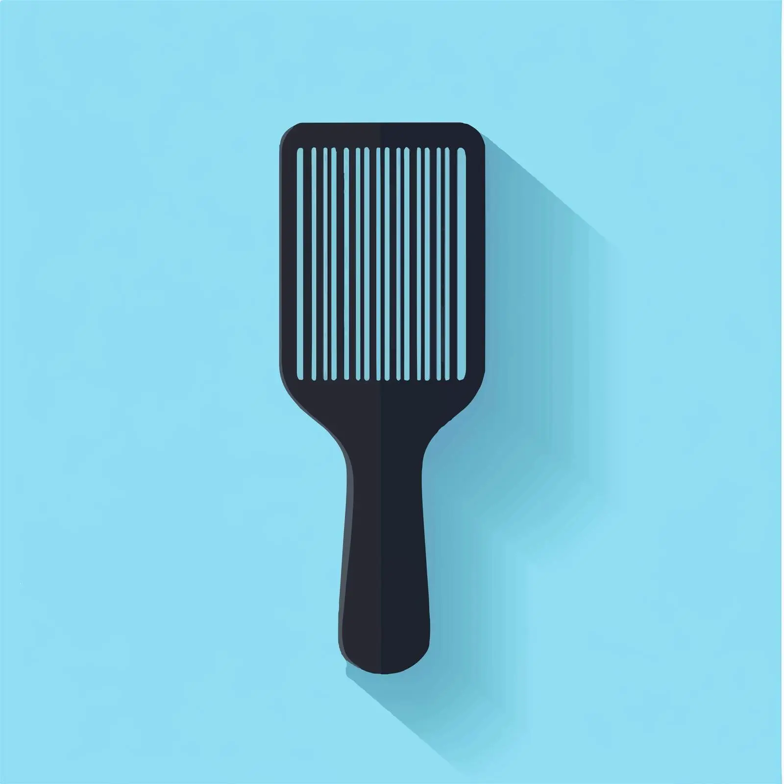 Flat Comb Icon with Long Shadow — free download from Dotvec