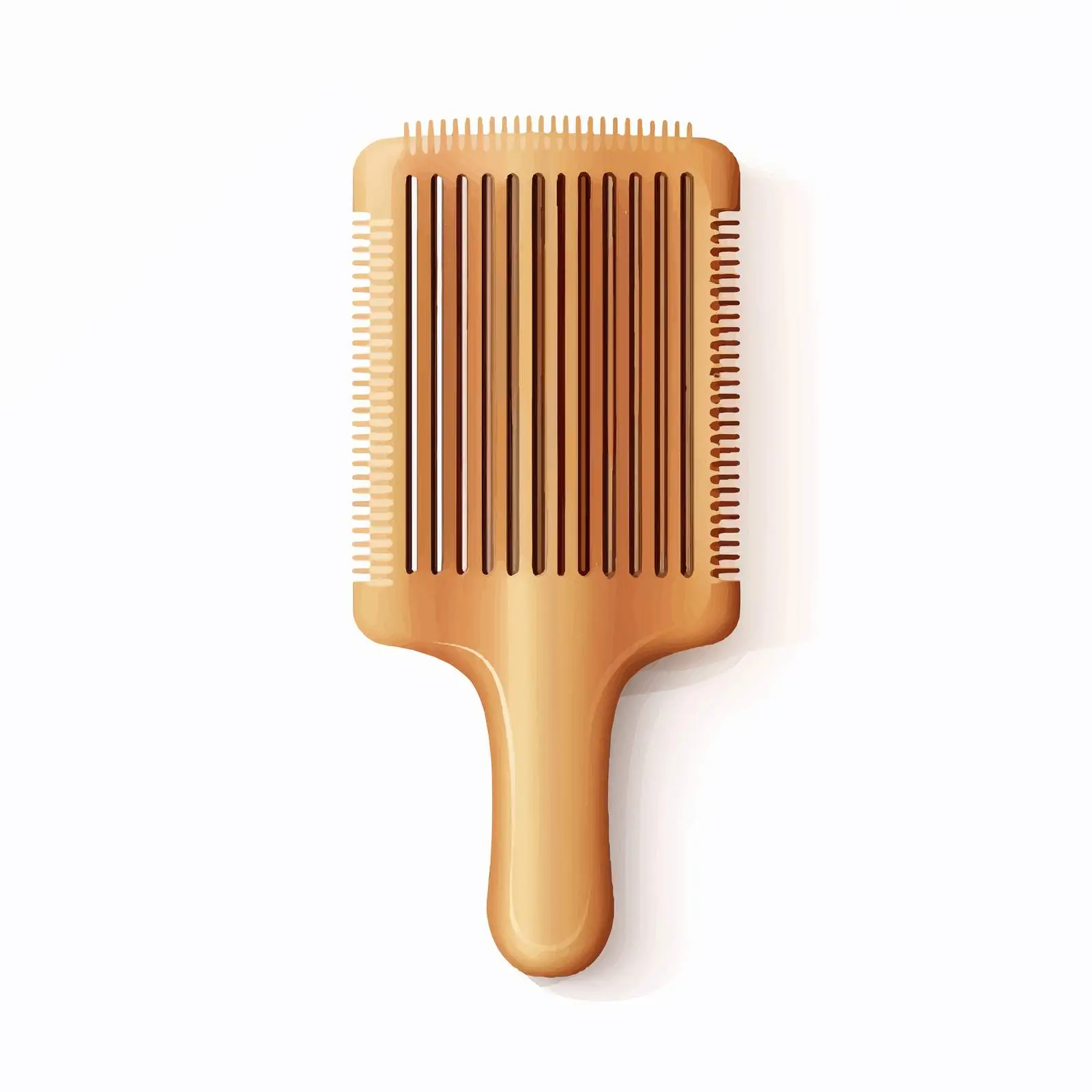 Top View Vector Comb Illustration on White Background — free download from Dotvec