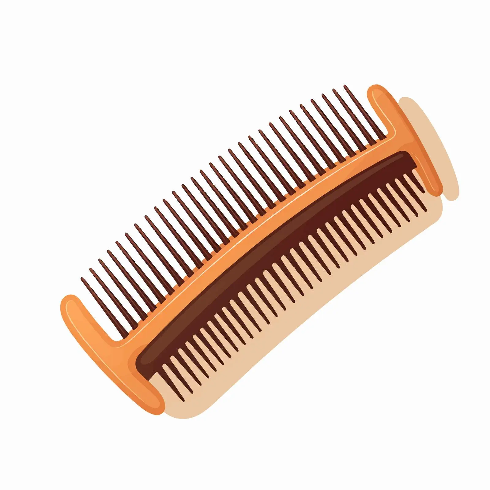 Stylish Comb Vector Illustration on White Background — free download from Dotvec