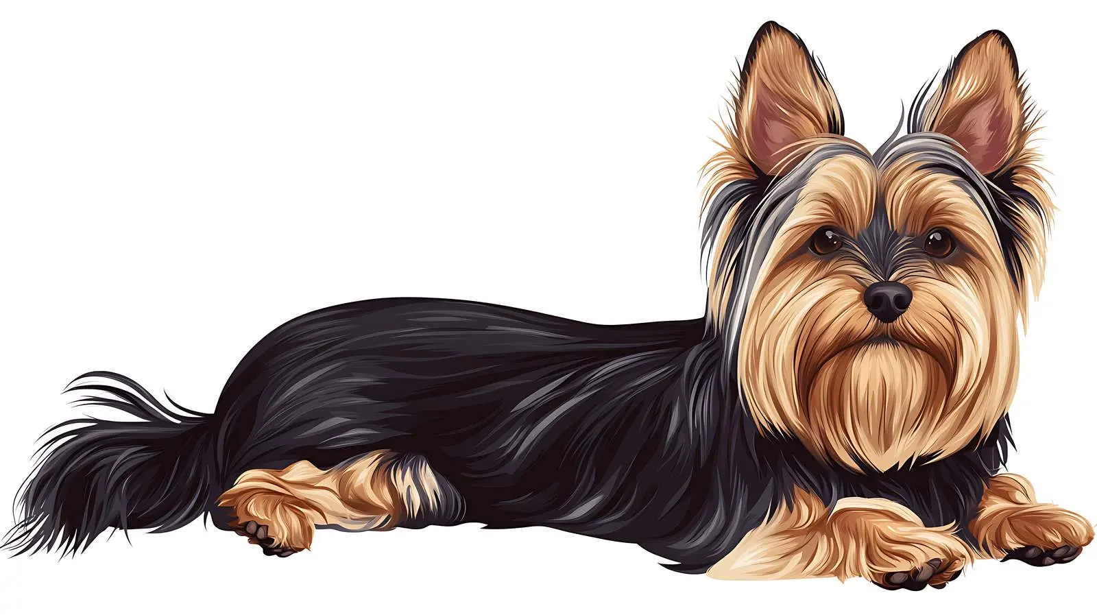 Yorkshire Terrier Isolated on White Background — free download from Dotvec