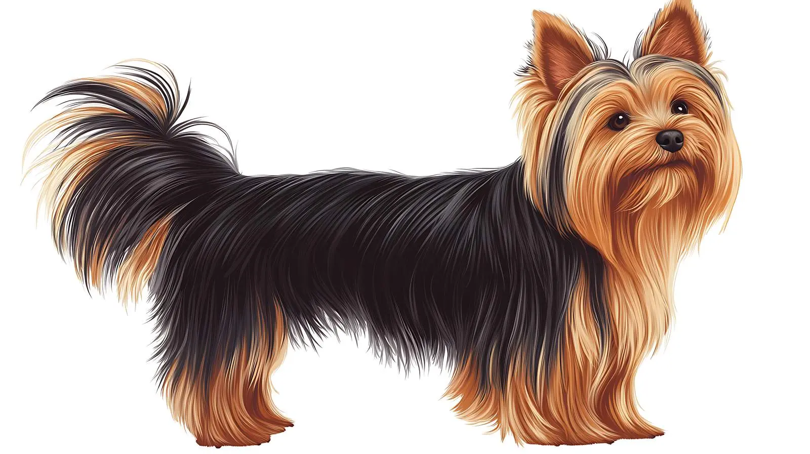 Yorkshire Terrier Isolated on White Background — free download from Dotvec