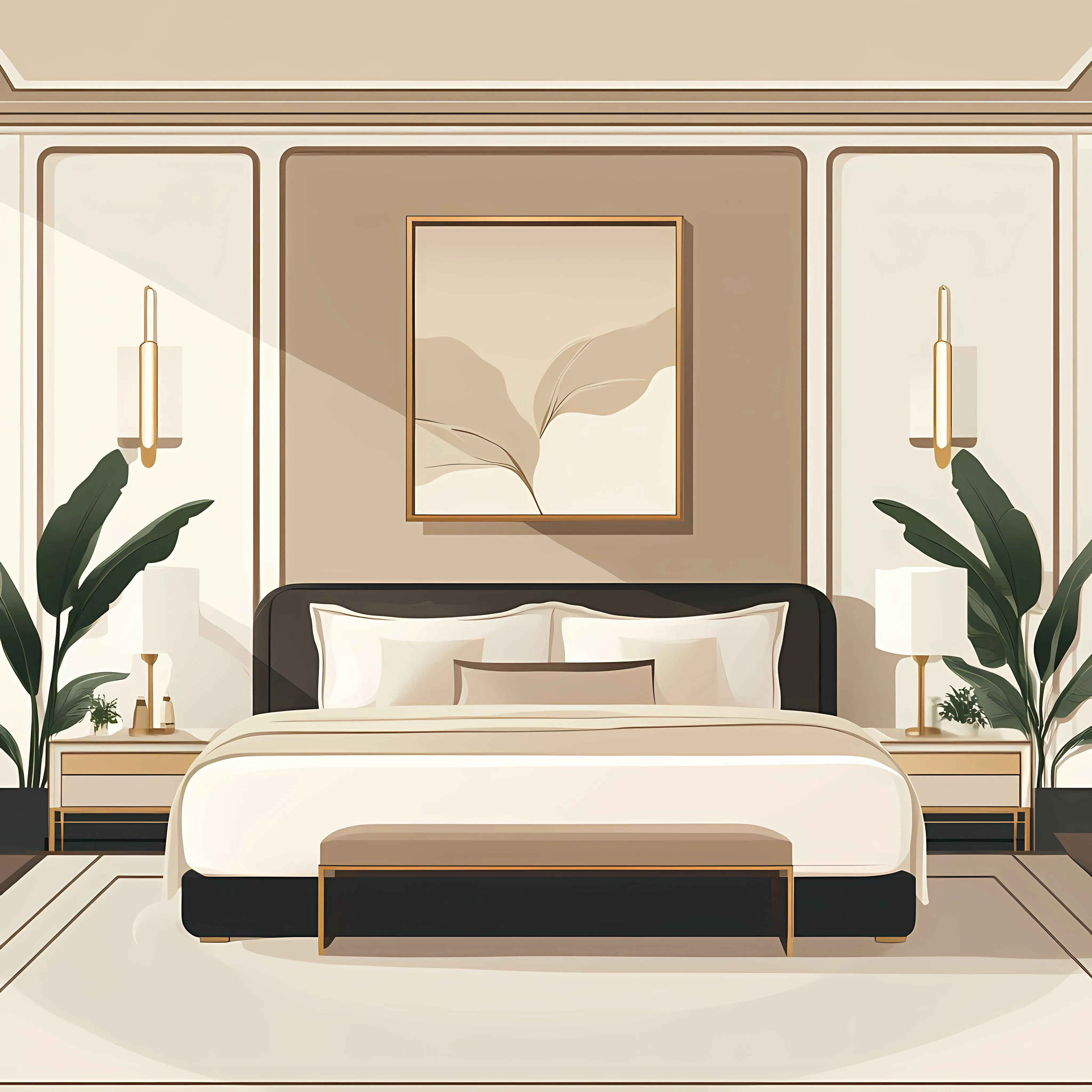 Elegant Modern Luxury Bedroom Design — free download from Dotvec