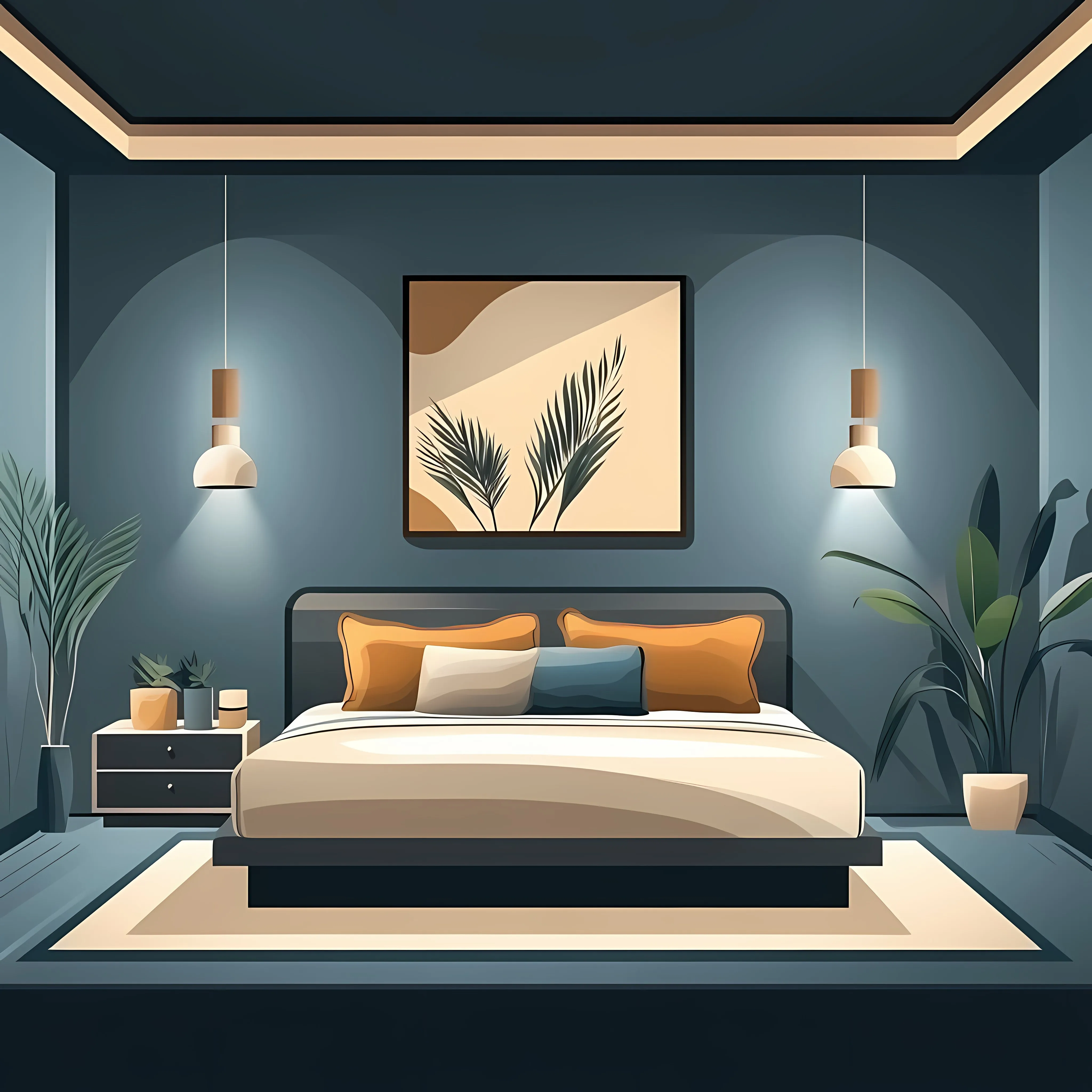 Elegant Luxury Bedroom with Modern Design – free urban chic image from Dotvec