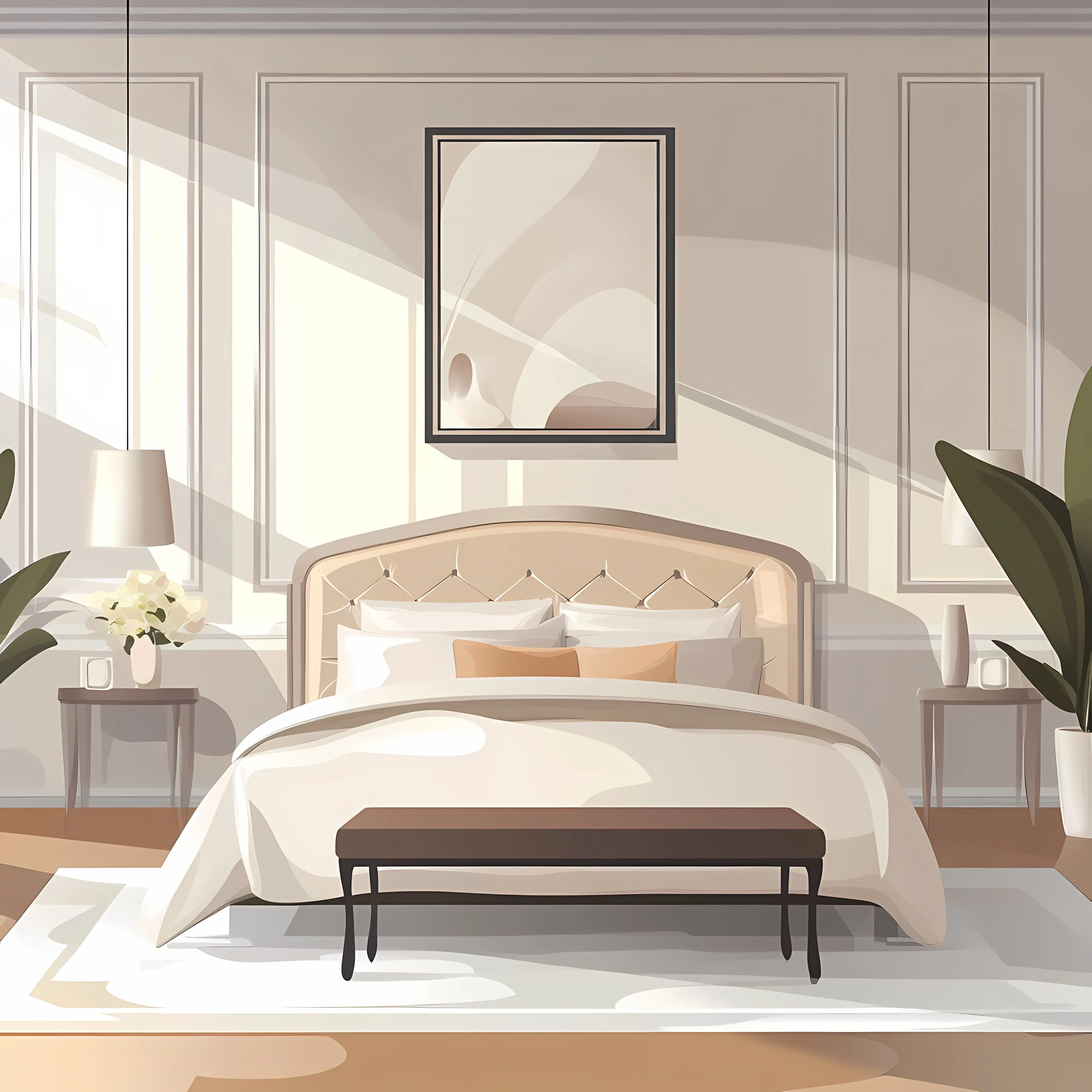 Elegant Modern Luxury Bedroom Design — free download from Dotvec