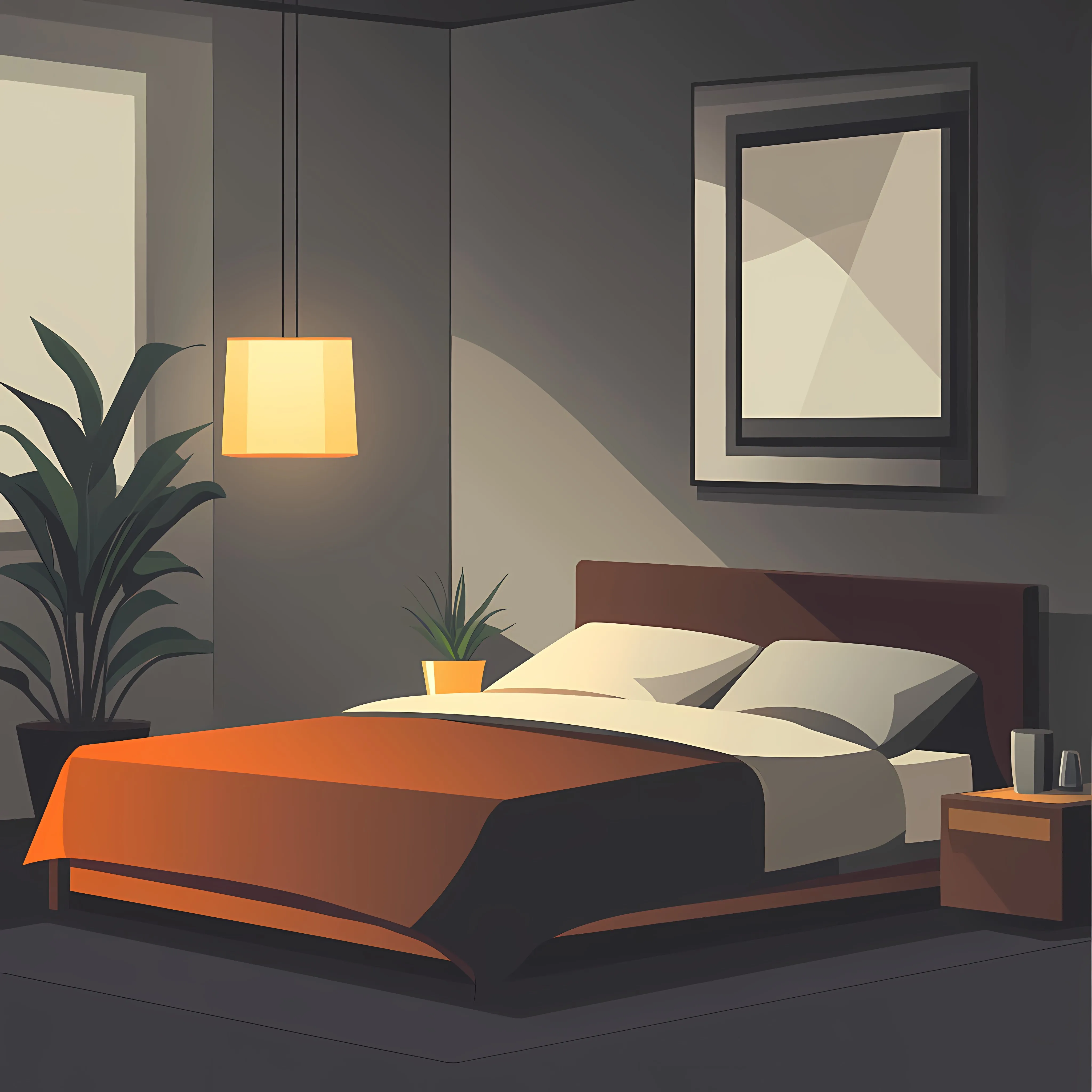 Elegant Modern Bedroom with Comfortable Design — free download from Dotvec