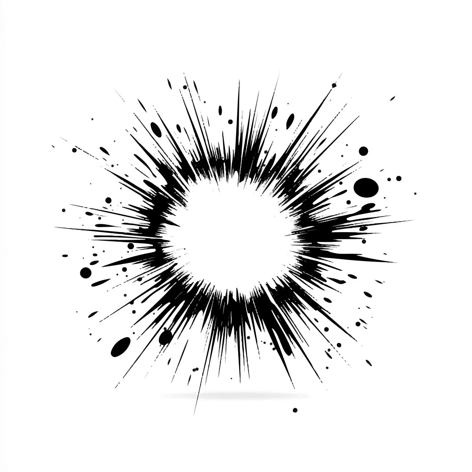 Comic Burst Icon on White Background — free download from Dotvec