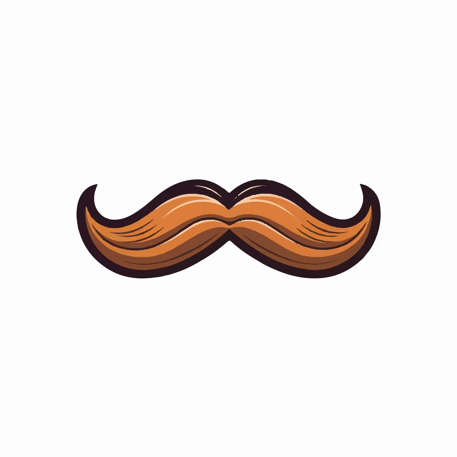 Hipster Cartoon Icon with Mustache Vector Illustration — free download from Dotvec
