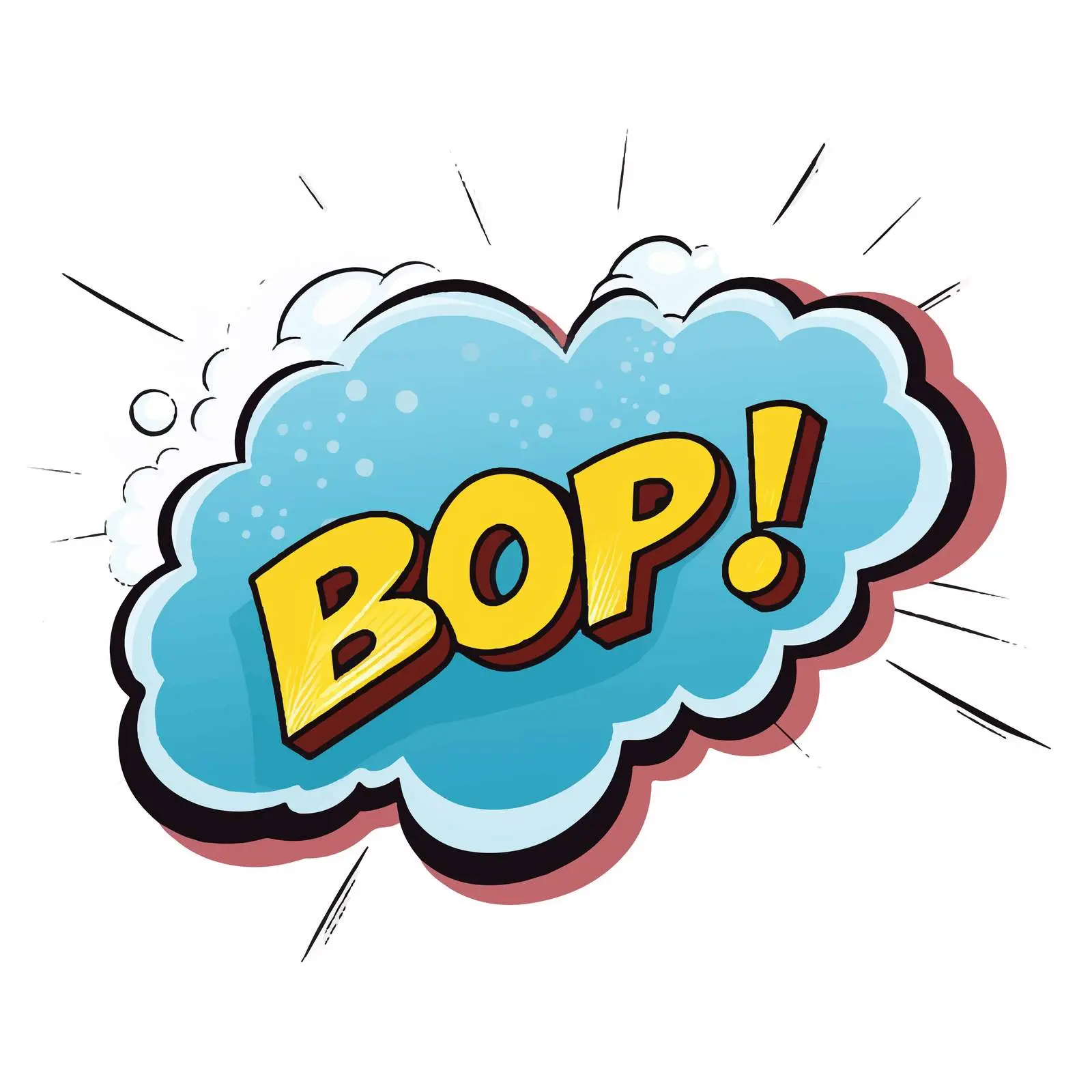 Comic Speech Bubble with Beep Text Illustration — free download from Dotvec