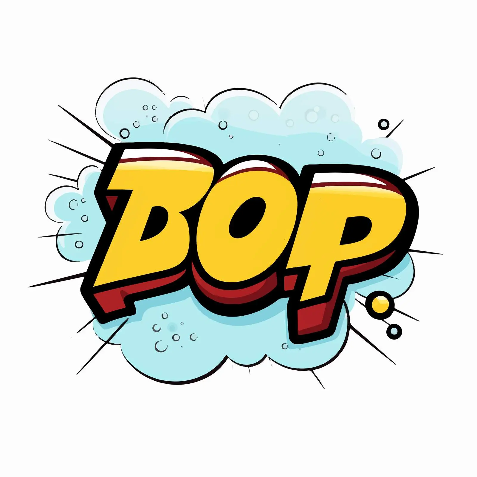 Comic Speech Bubble with Beep Text Illustration — free download from Dotvec