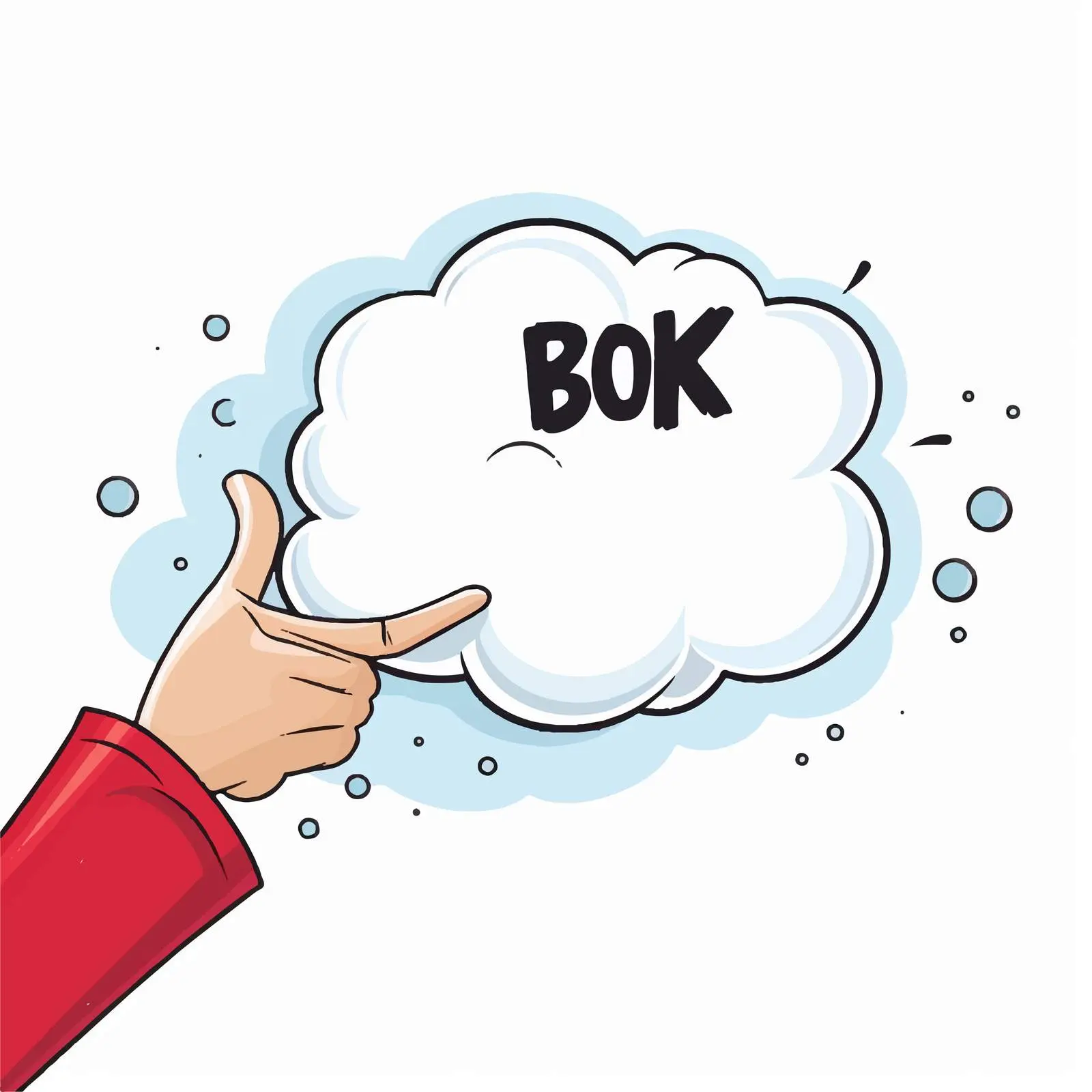 Comic Speech Bubble with Bonk Text Illustration — free download from Dotvec