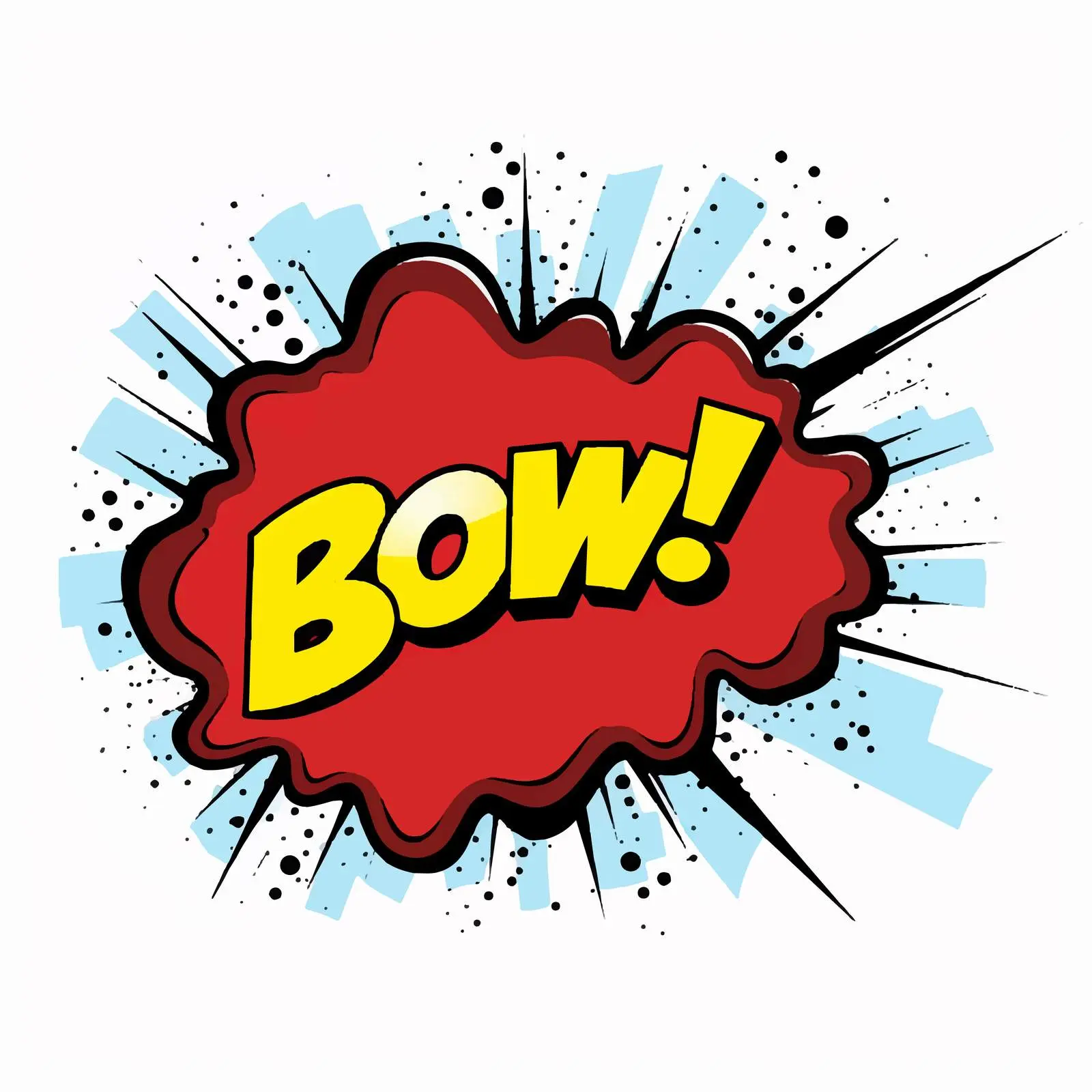 Comic Speech Bubble with Boom Text Illustration – free comic book image from Dotvec