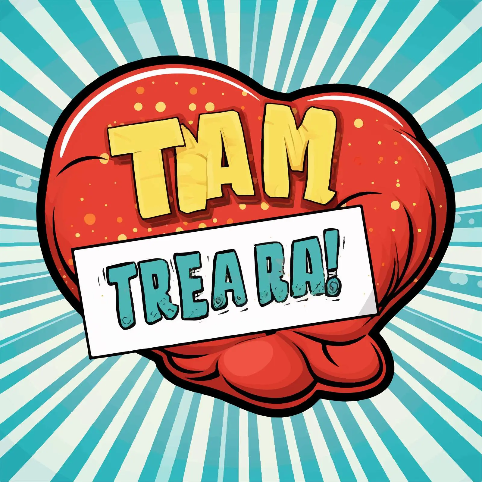 Comic Speech Bubble with Rumble Text Illustration — free download from Dotvec