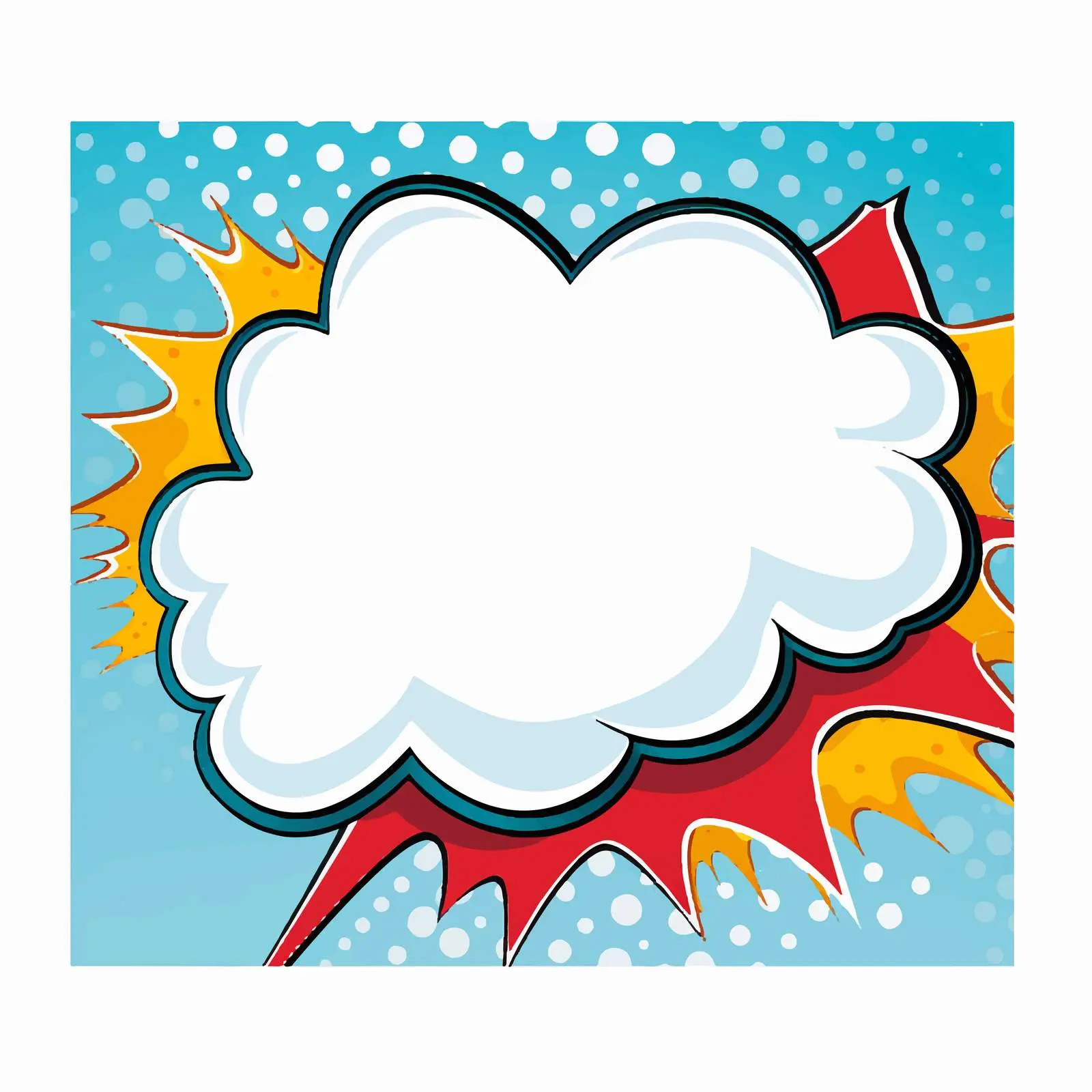 Comic Speech Bubble Vector Illustration — free download from Dotvec