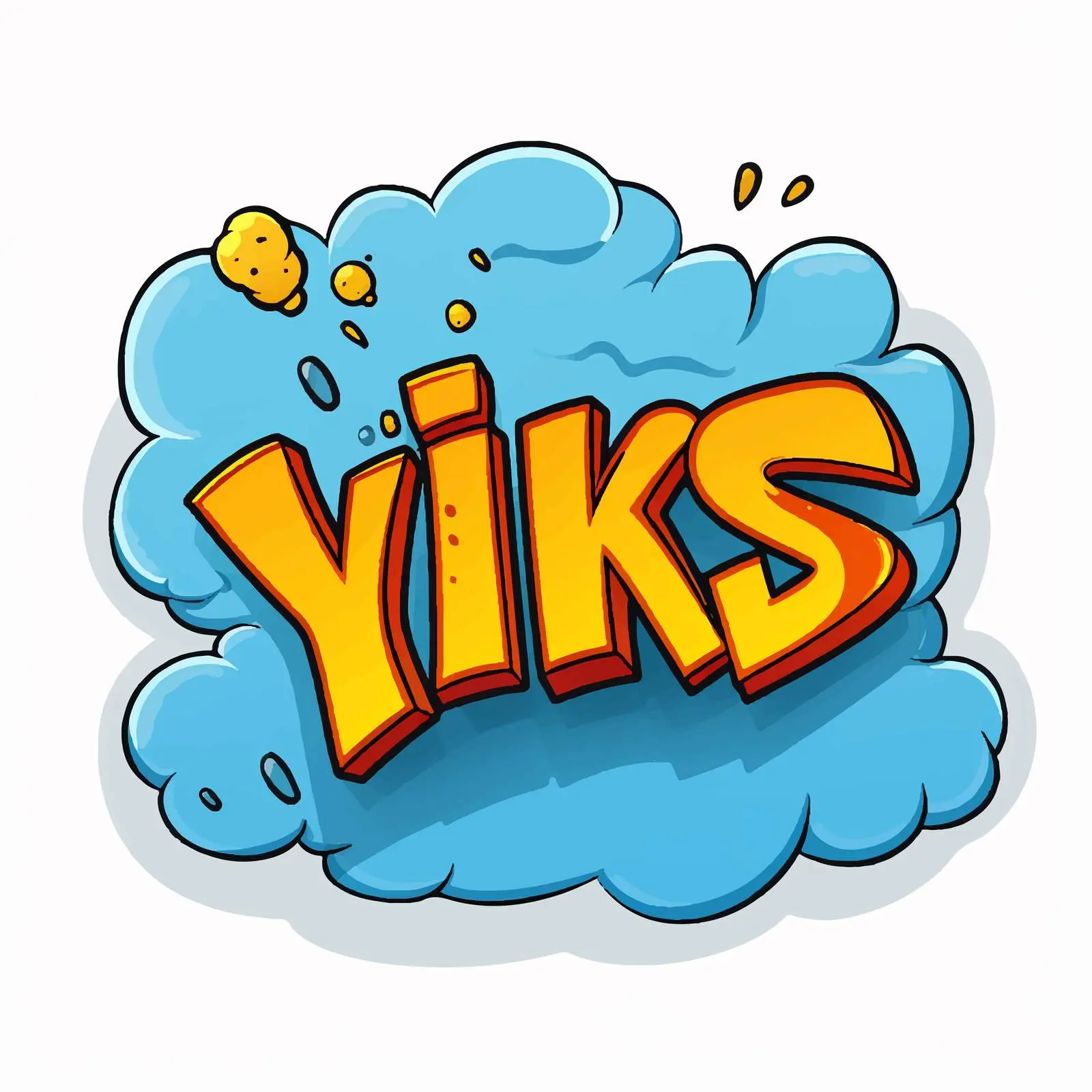 Yikes Speech Bubble Vector Illustration — free download from Dotvec
