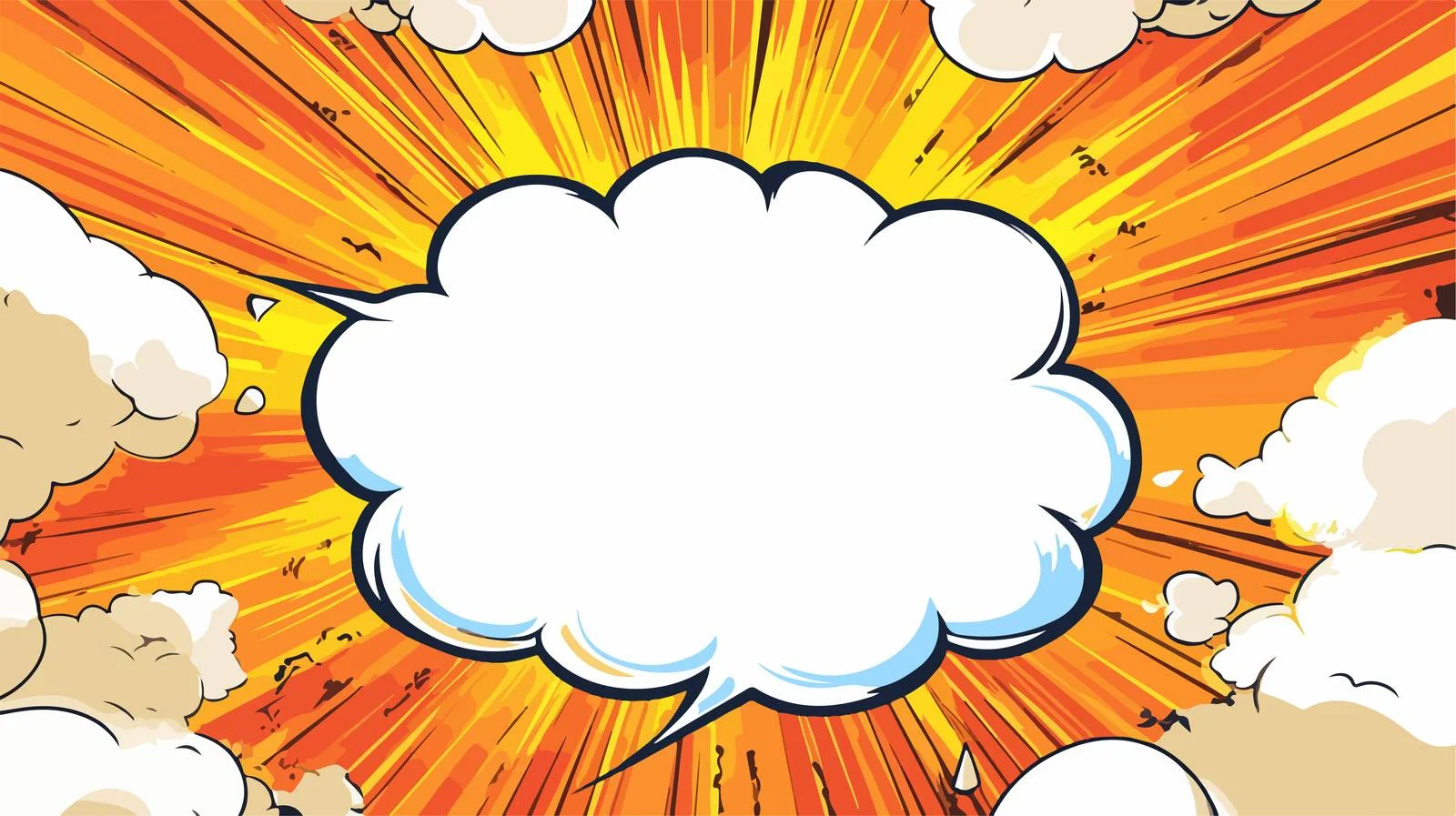 Comic Speech Bubble Cartoon Illustration — free download from Dotvec