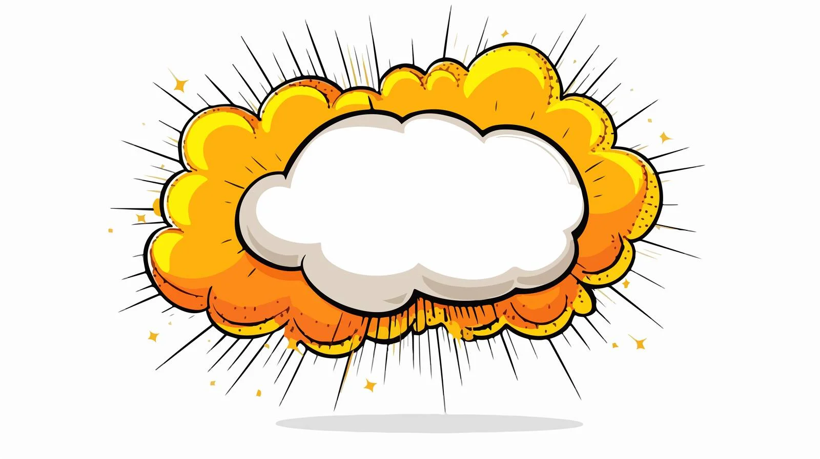 Comic Speech Bubble Cartoon Illustration — free download from Dotvec