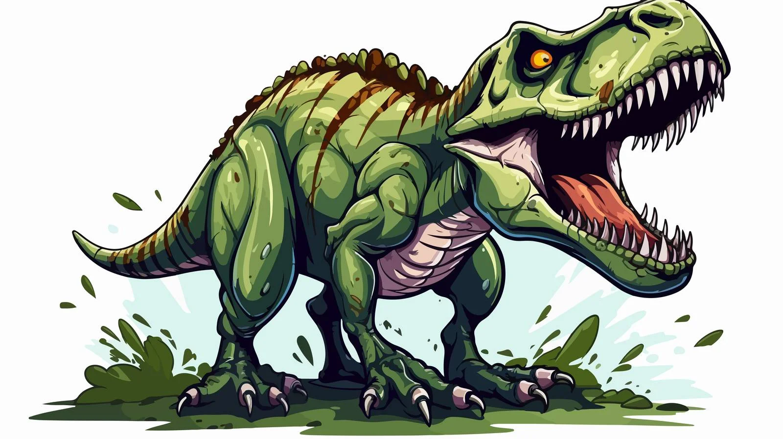 Comic Dinosaur Bones Vector Illustration — free download from Dotvec