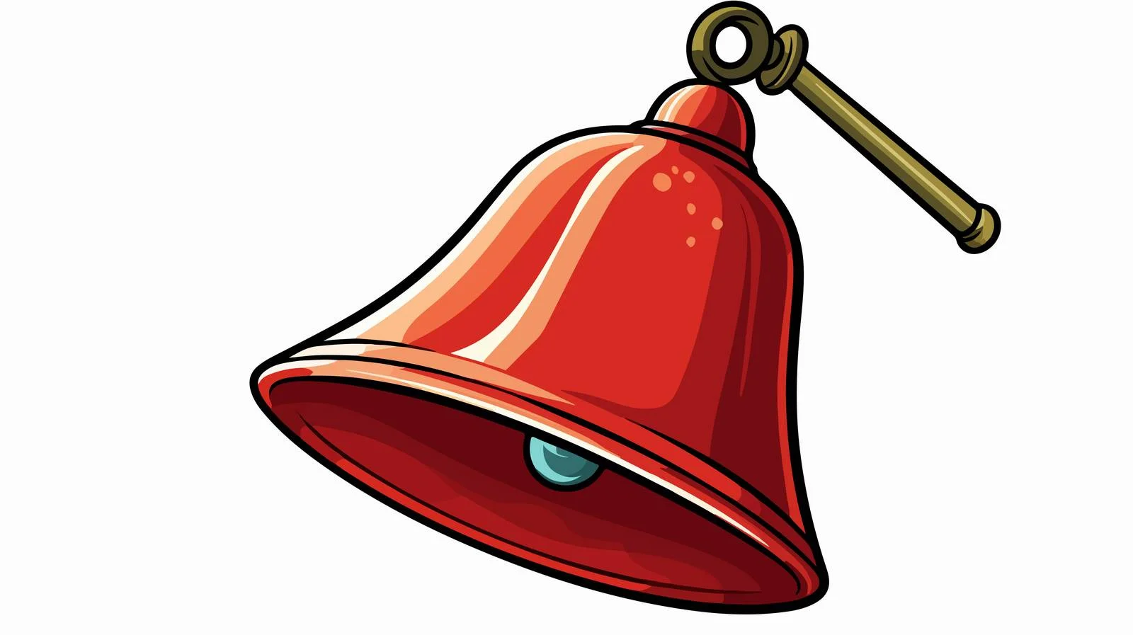 Comic Bell Cartoon Vector Illustration — free download from Dotvec
