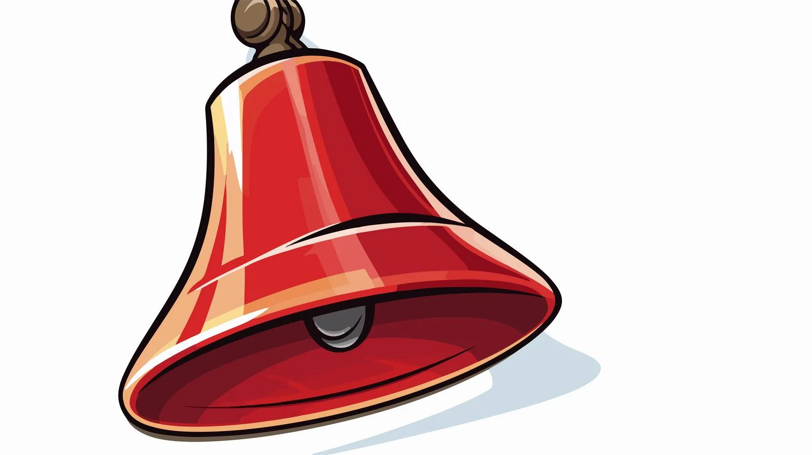 Comic Bell Cartoon Vector Illustration — free download from Dotvec