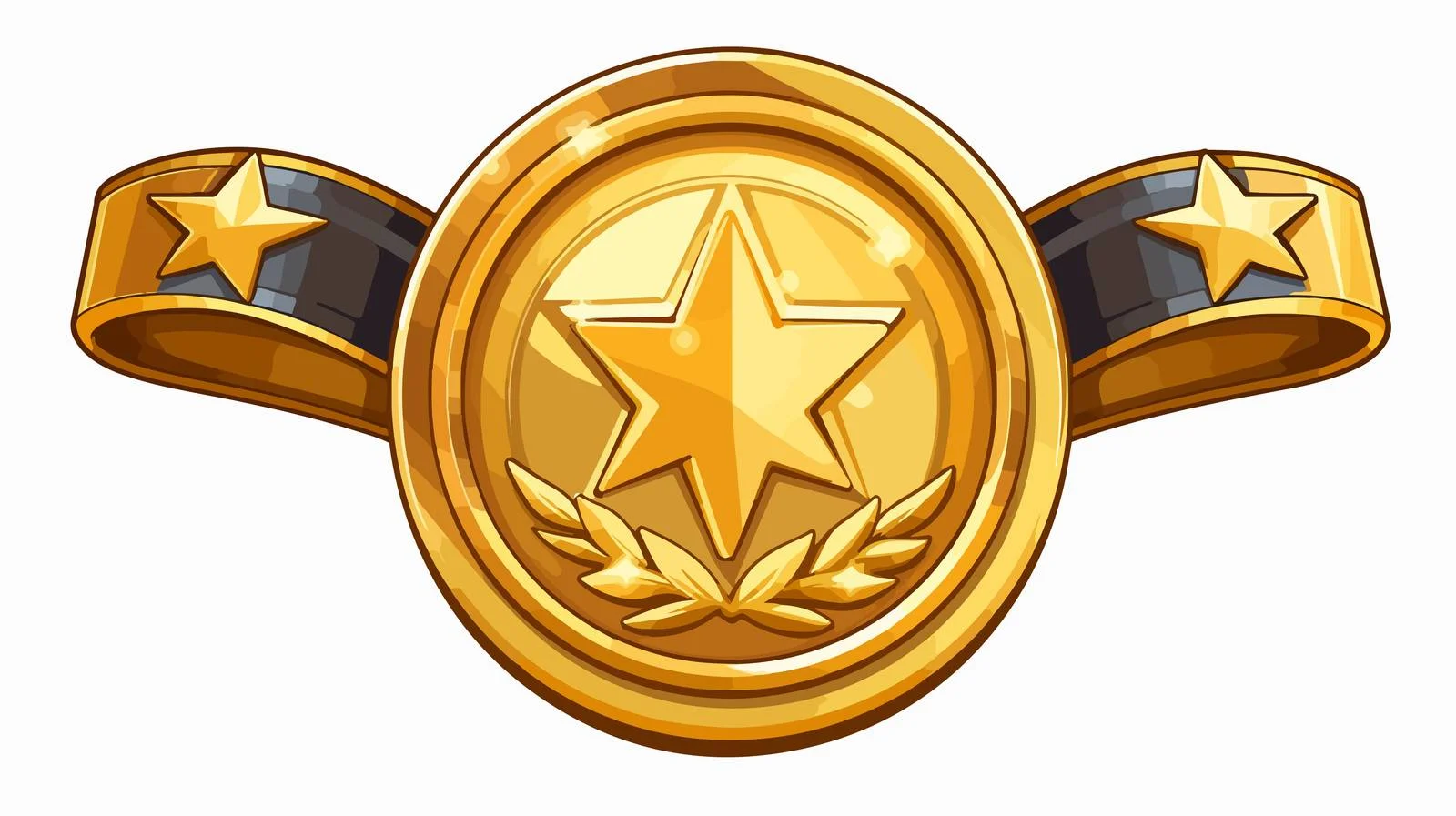 Gold Medal Cartoon Illustration — free download from Dotvec