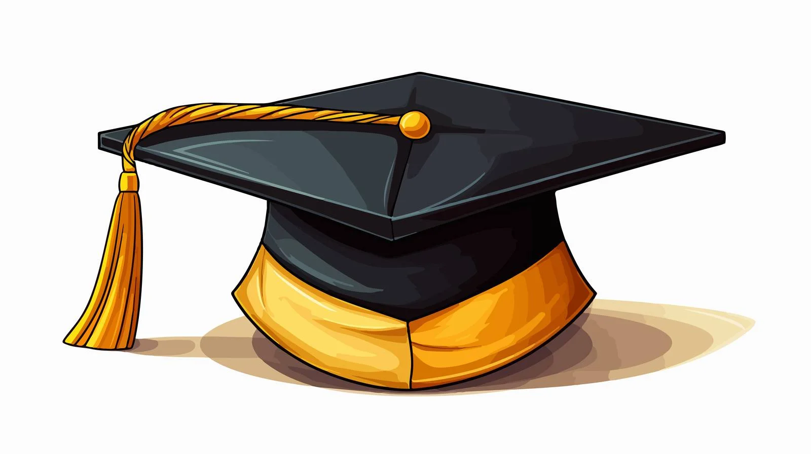 Graduation Hat Cartoon Illustration — free download from Dotvec